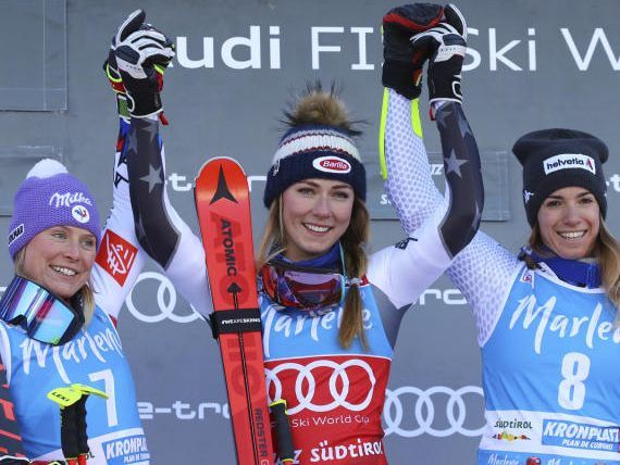 Shiffrin steht wieder ganz oben auf dem Podest