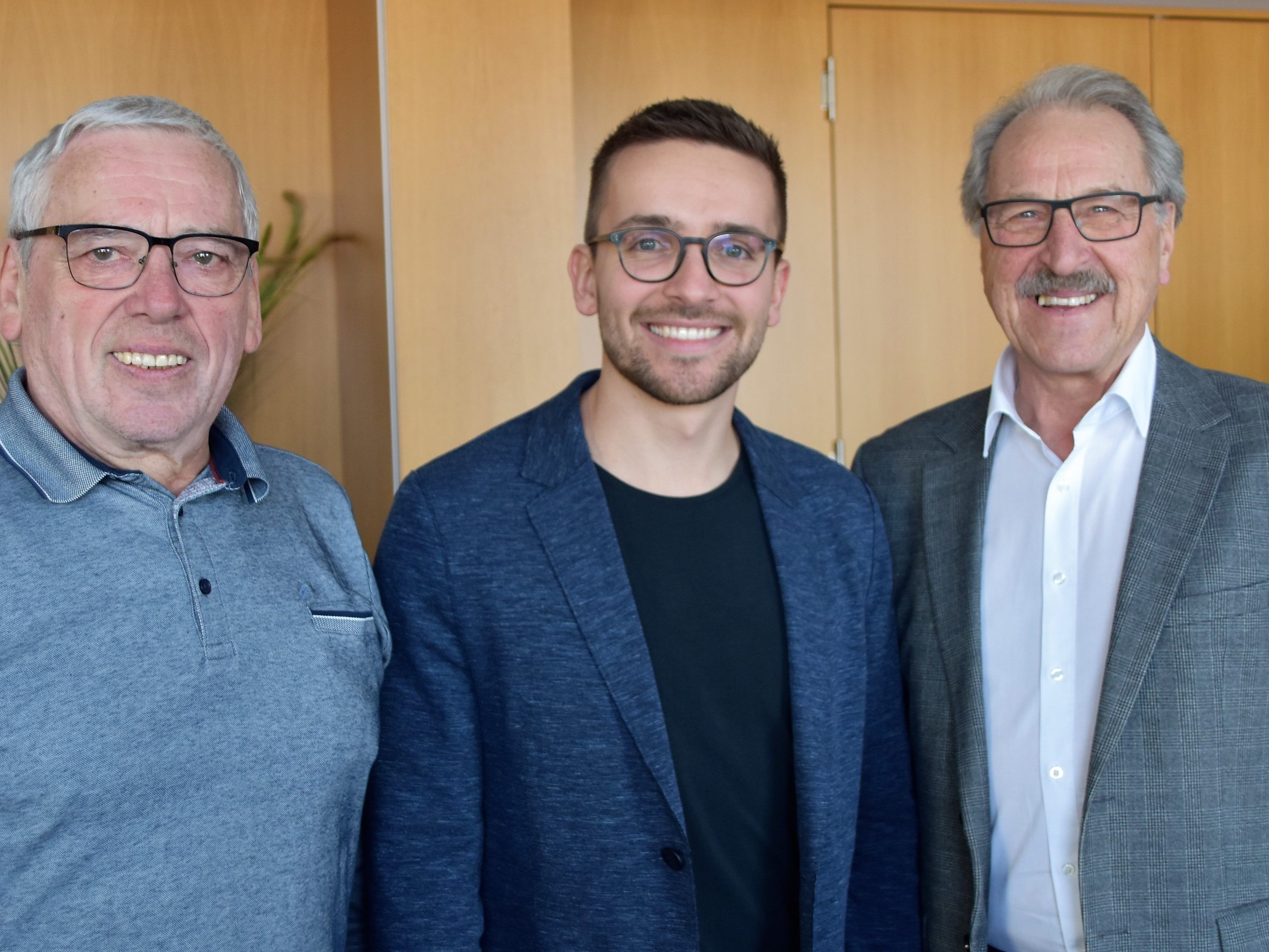 Seniorenbund Obmann Walter Ellensohn, Christian Zoll und Erwin Mohr Seniorenbund Obmann Walter Ellensohn, Christian Zoll und Erwin Mohr