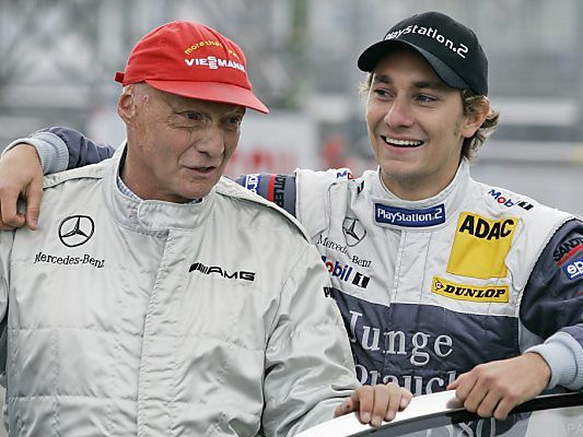 Niki Lauda mit Sohn Mathias