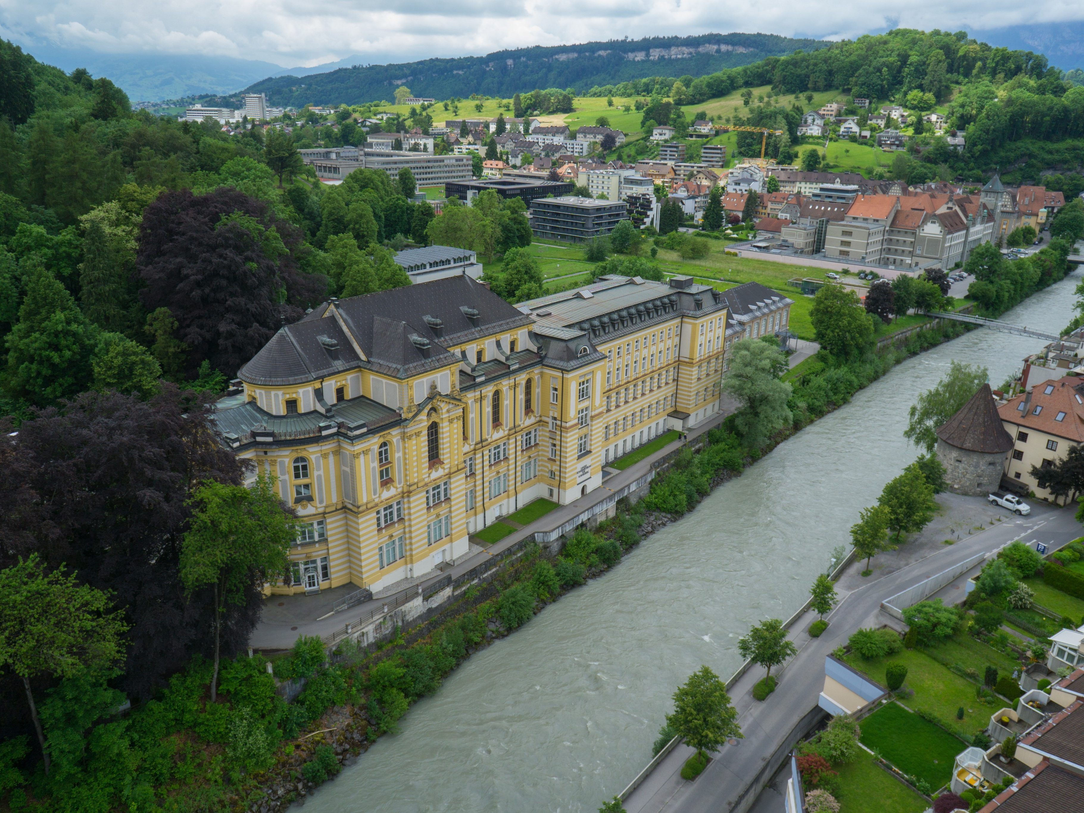 Die Innenstadt von Feldkirch war in den letzten Jahren immer wieder durch Hochwasser gefährdet.