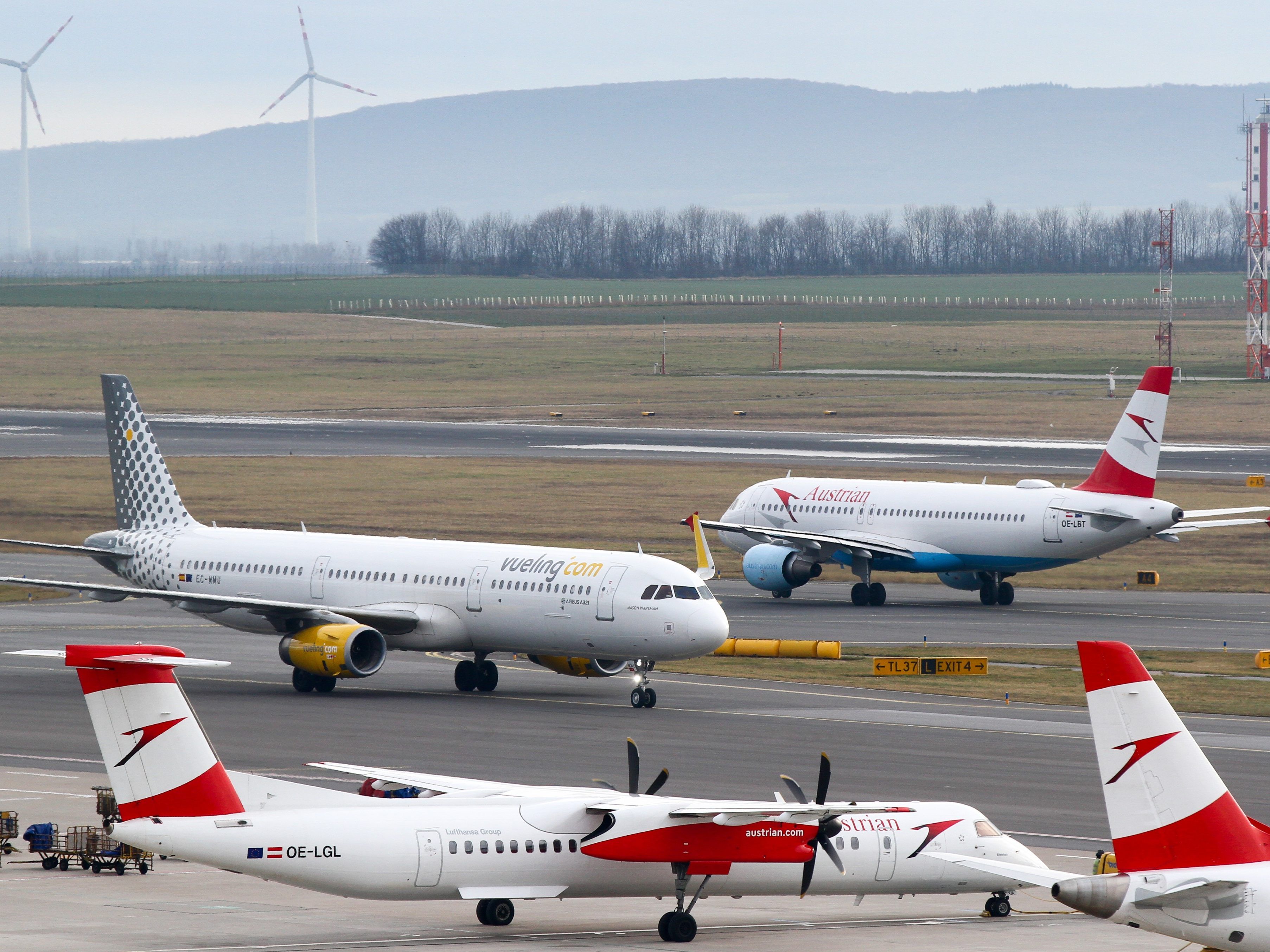 2018 gab es in Wien zahlreiche Verspätungen am Flughafen.