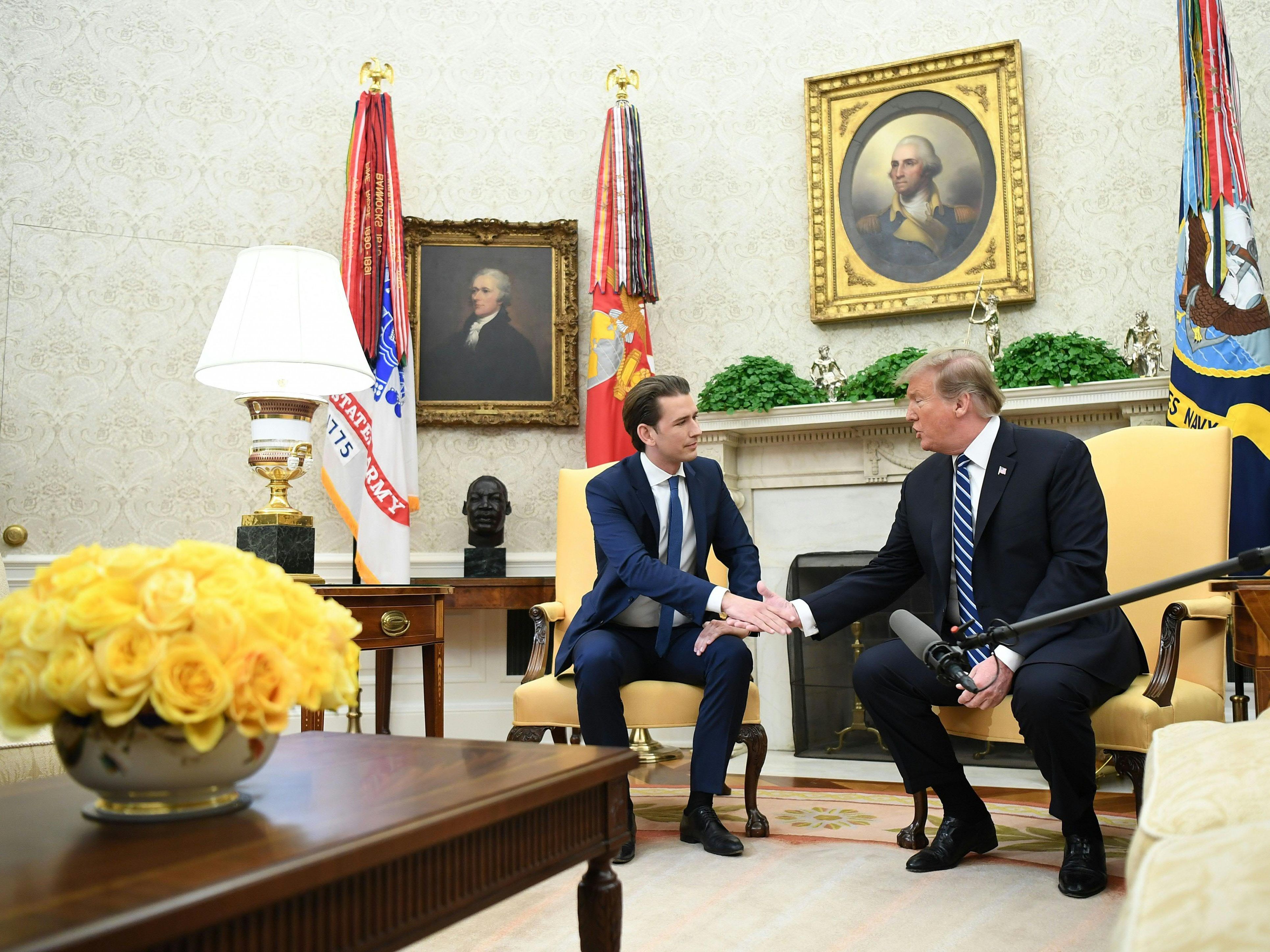 Kurz war am Mittwoch zu Besuch bei US-Präsident Donald Trump.