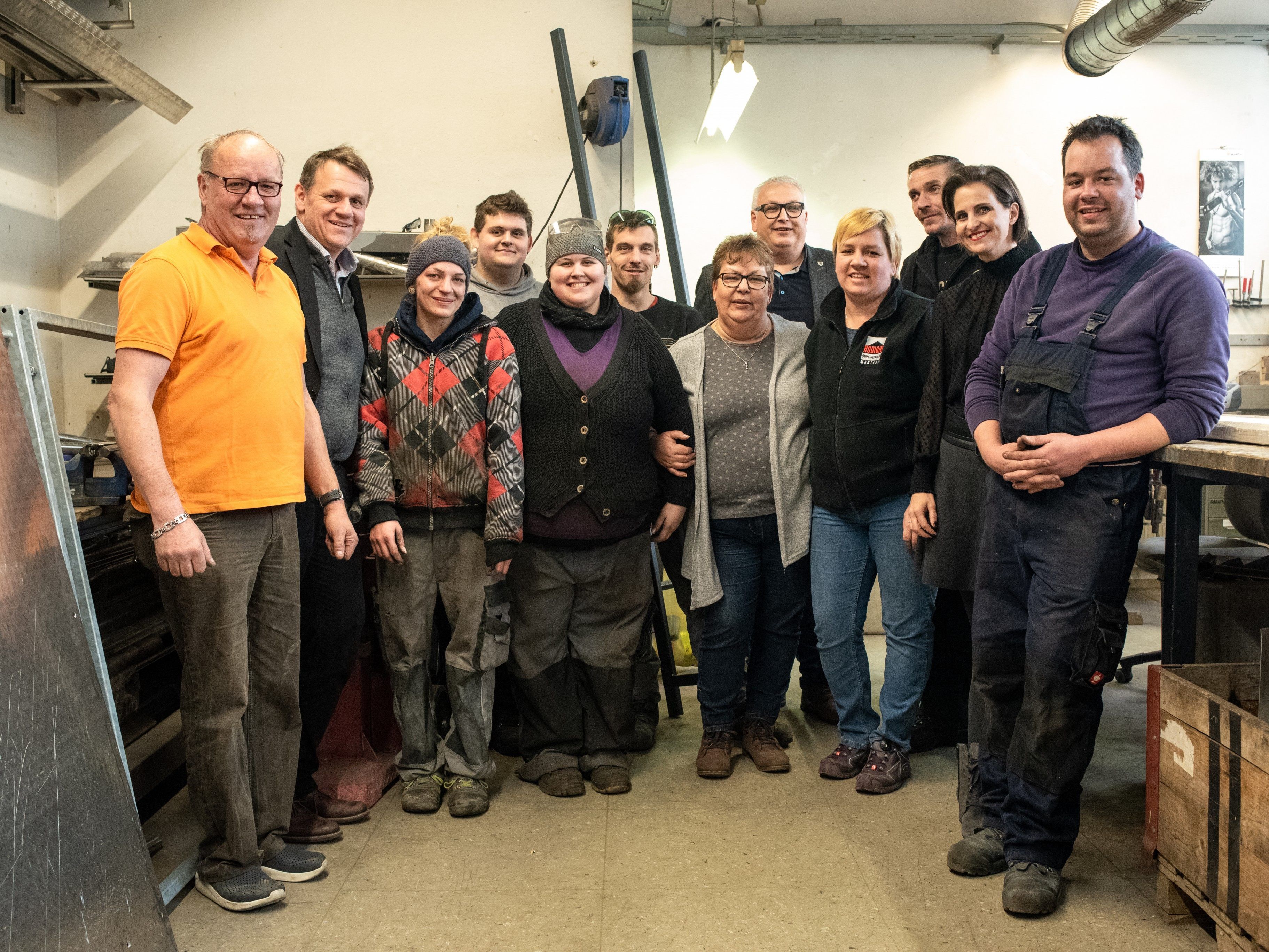 Im Gespräch mit dem Team von Rudigier Stahl-Metall-Bau Im Gespräch mit dem Team von Rudigier Stahl-Metall-Bau