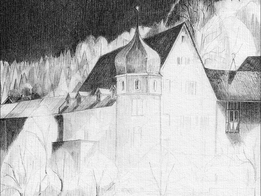 Deuringschlößle im Mondlicht