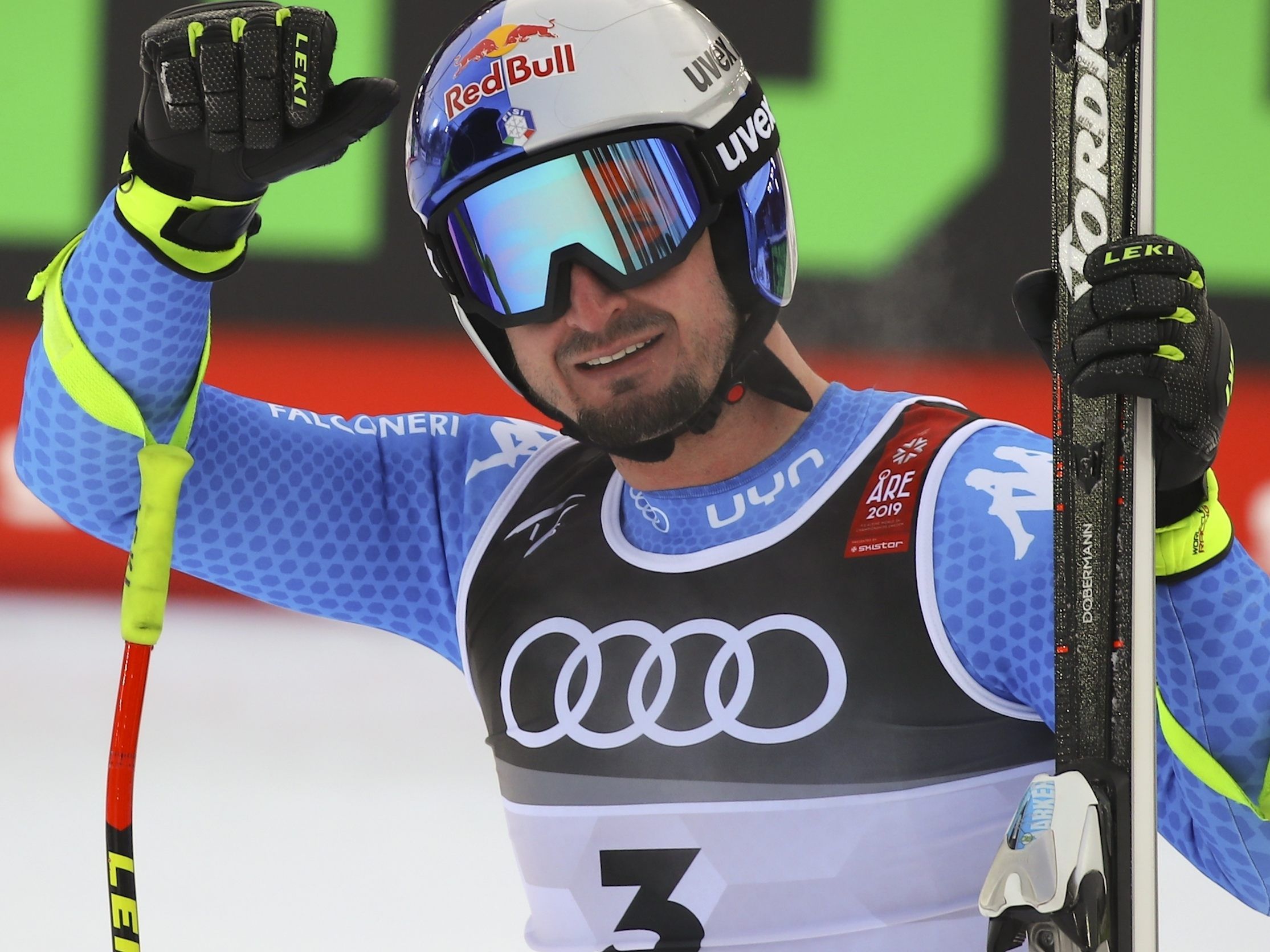 Gold-Triumph für den Südtiroler Dominik Paris im WM-Super-G in Aare.