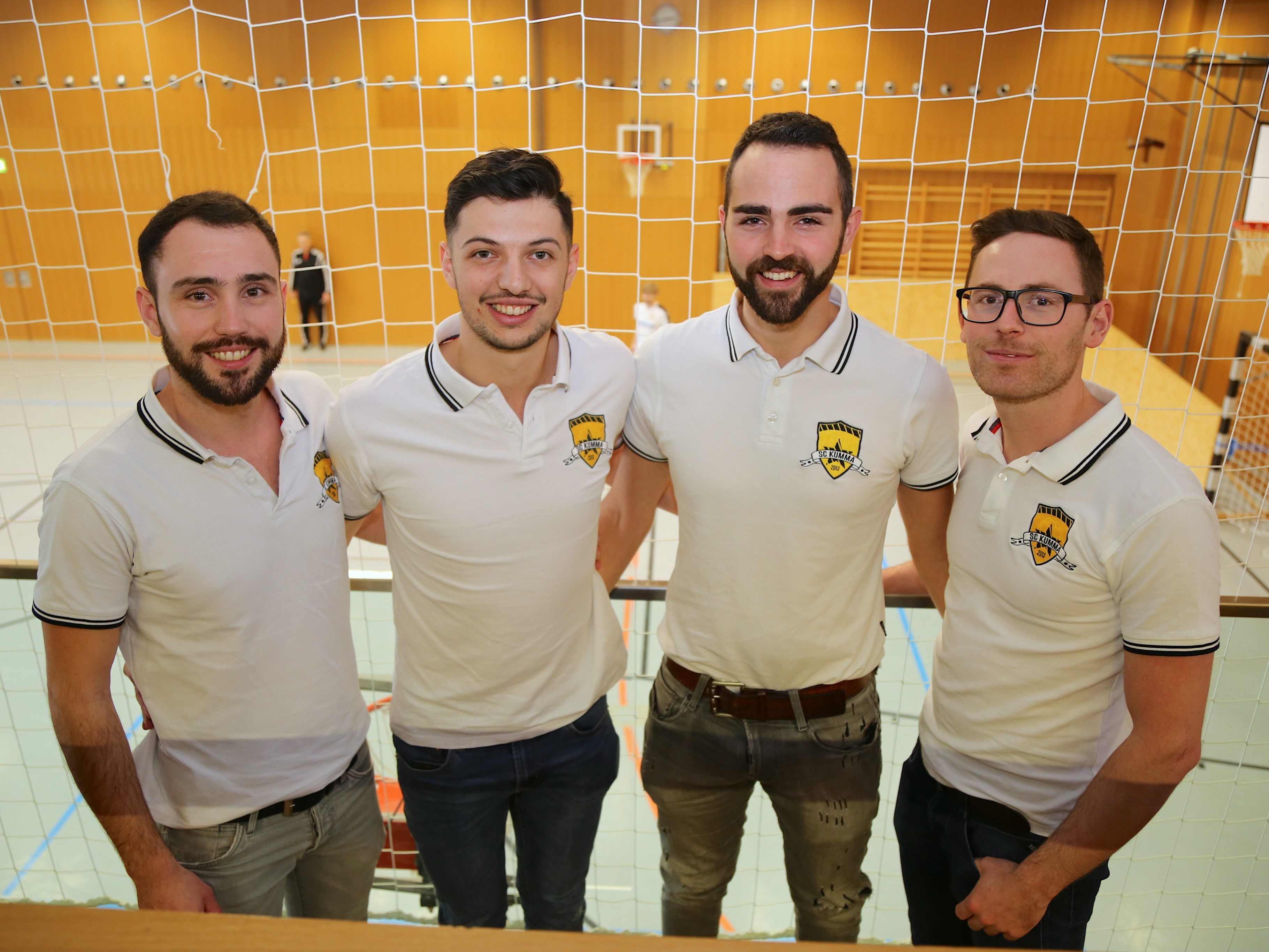 Patrick, Claudio, Andreas und Christian vom SC Kumma. Patrick, Claudio, Andreas und Christian vom SC Kumma.