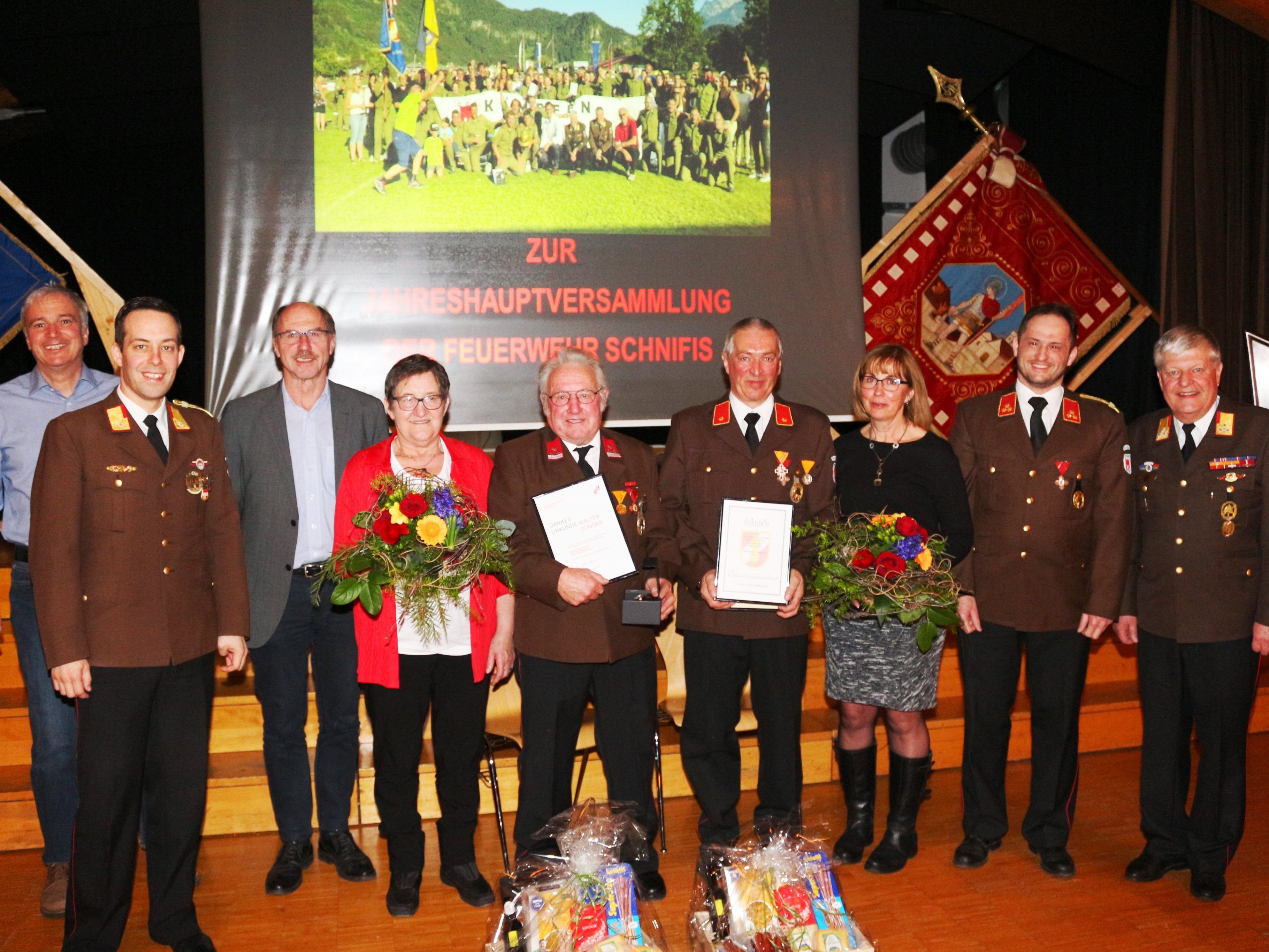 Jahreshauptversammlung der Feuerwehr Schnifis Jahreshauptversammlung der Feuerwehr Schnifis