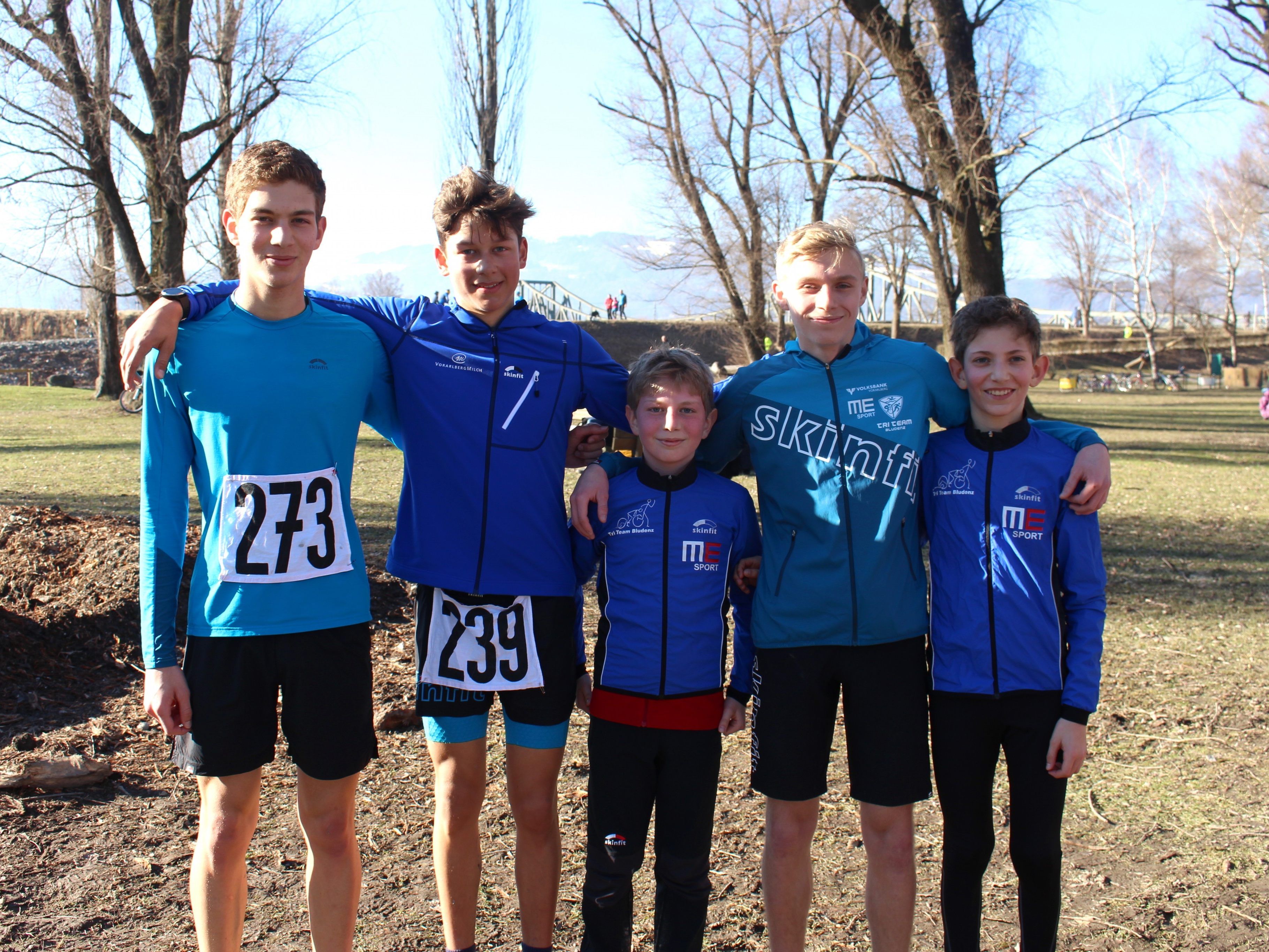 Noah, Paul, Raphael, Stephan und Samuel vom Tri Team Bludenz.