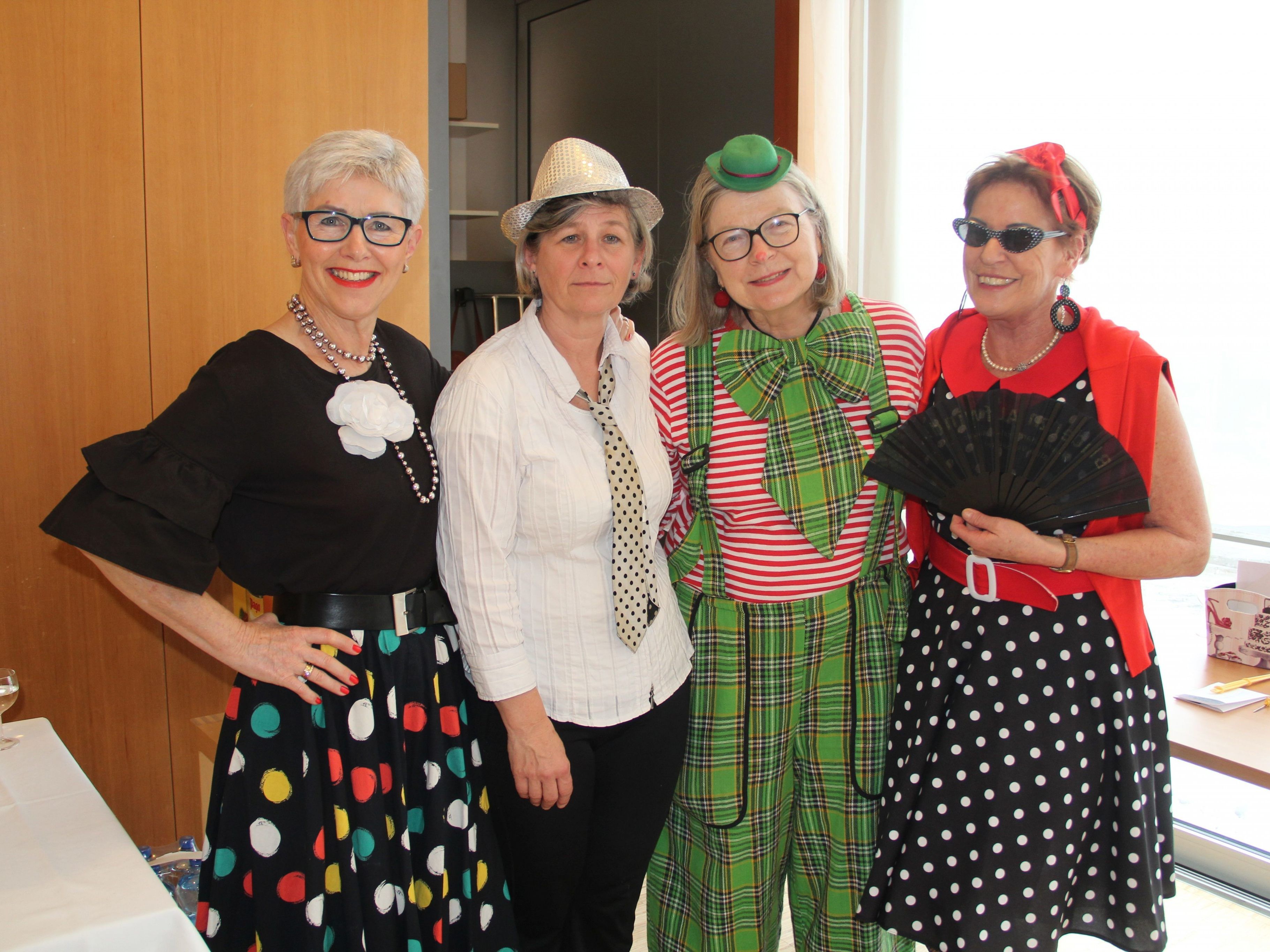 Das Organisationsteam der Seniorennachmittage: Ingrid Fritz, Jutta Unger, Elisabeth Trippolt und Gabi Dorner.