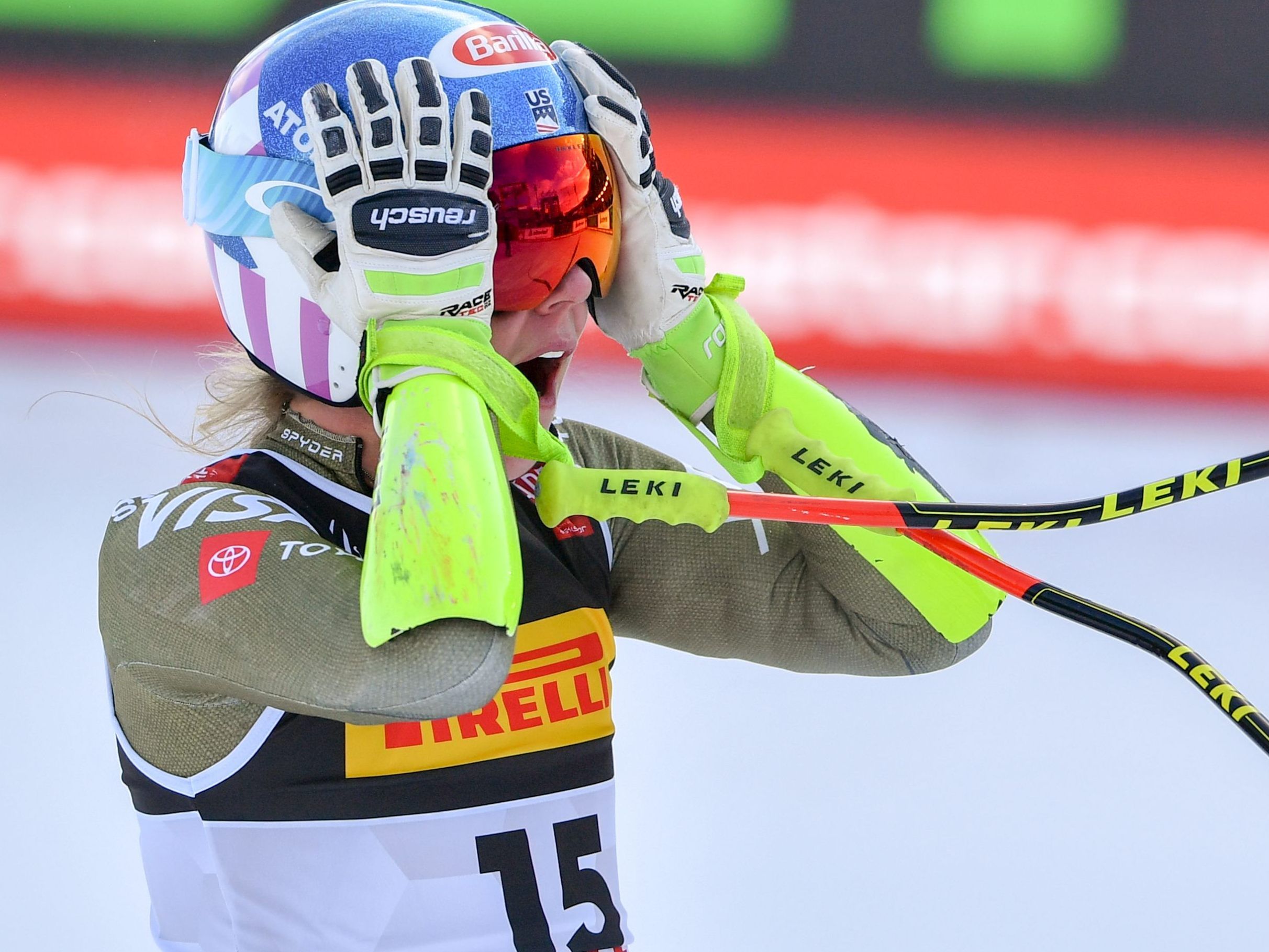 Die Technik-Spezialistin jubelt über Gold im ersten Speed-Bewerb der Ski-WM.