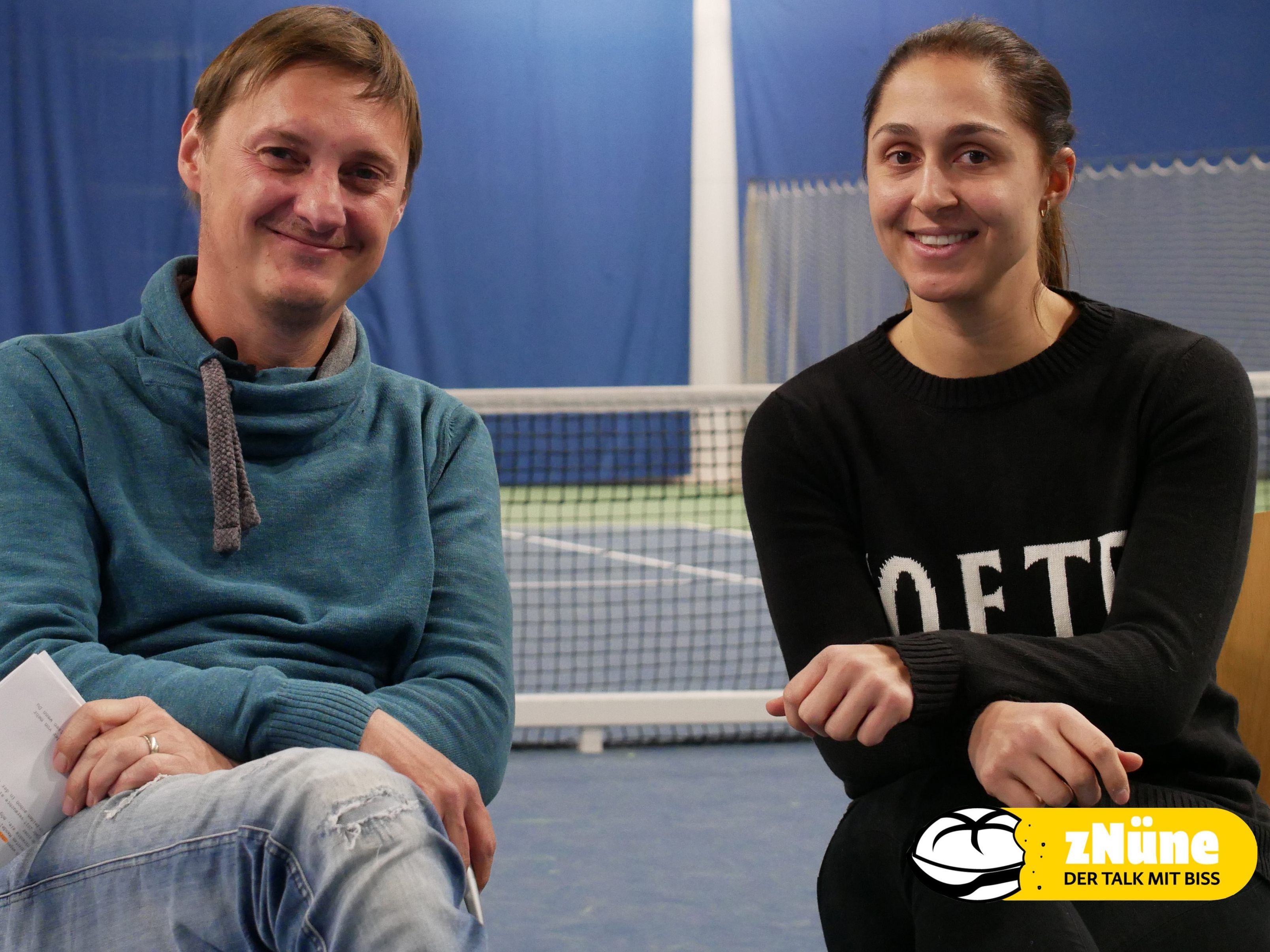 CR Marc Springer mit Tamira Paszek. CR Marc Springer mit Tamira Paszek.