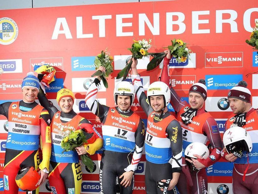 Thomas Steu und Lorenz Koller (Mitte) feierten ihren dritten Weltcupsieg. Thomas Steu und Lorenz Koller (Mitte) feierten ihren dritten Weltcupsieg.
