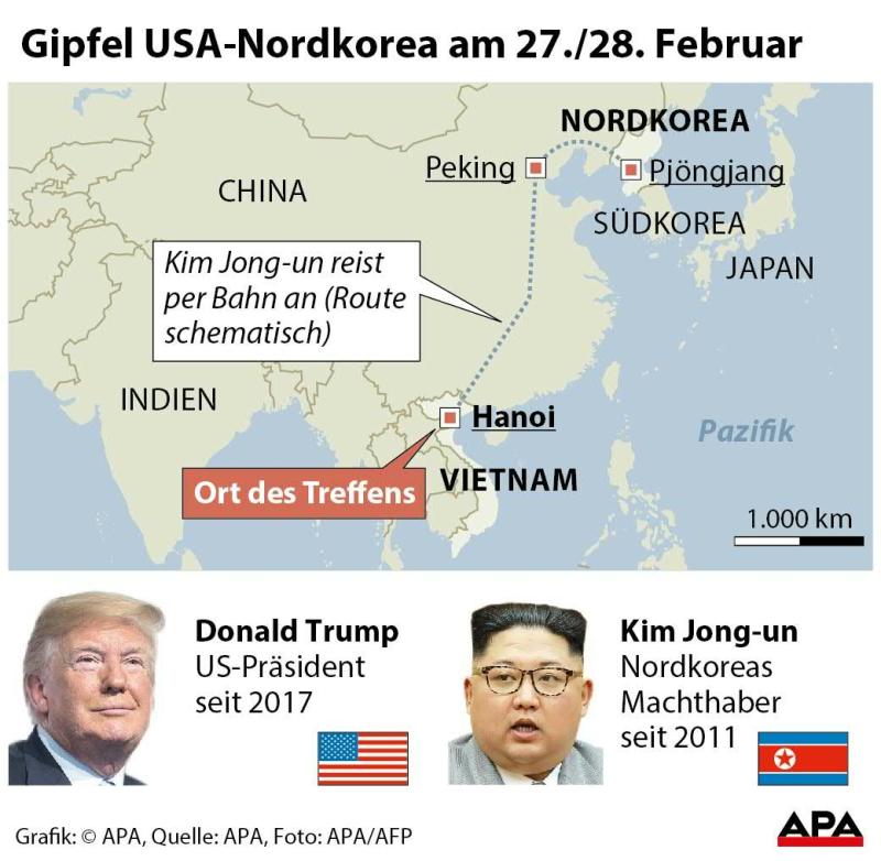 Gipfel USA-Nordkorea am 27./28. Februar Gipfel USA-Nordkorea am 27./28. Februar