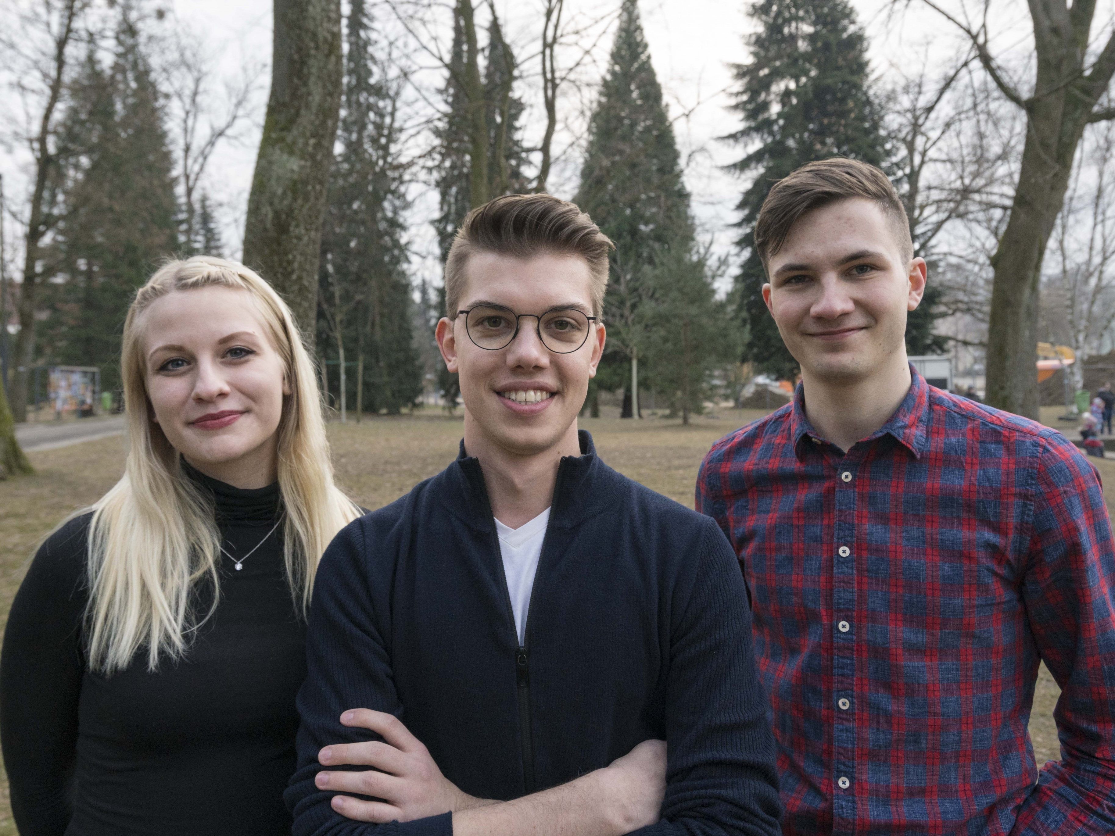 Die Spitzenkandidaten der JUNOS bei der ÖH-Wahl.