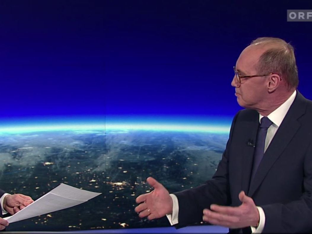 Karas zu Gast in der ZiB2. Karas zu Gast in der ZiB2.