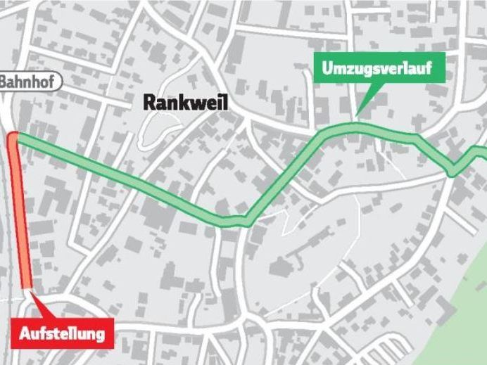 Umzug in Rankweil am Faschingsamstag, 2. März, ab 14 Uhr.