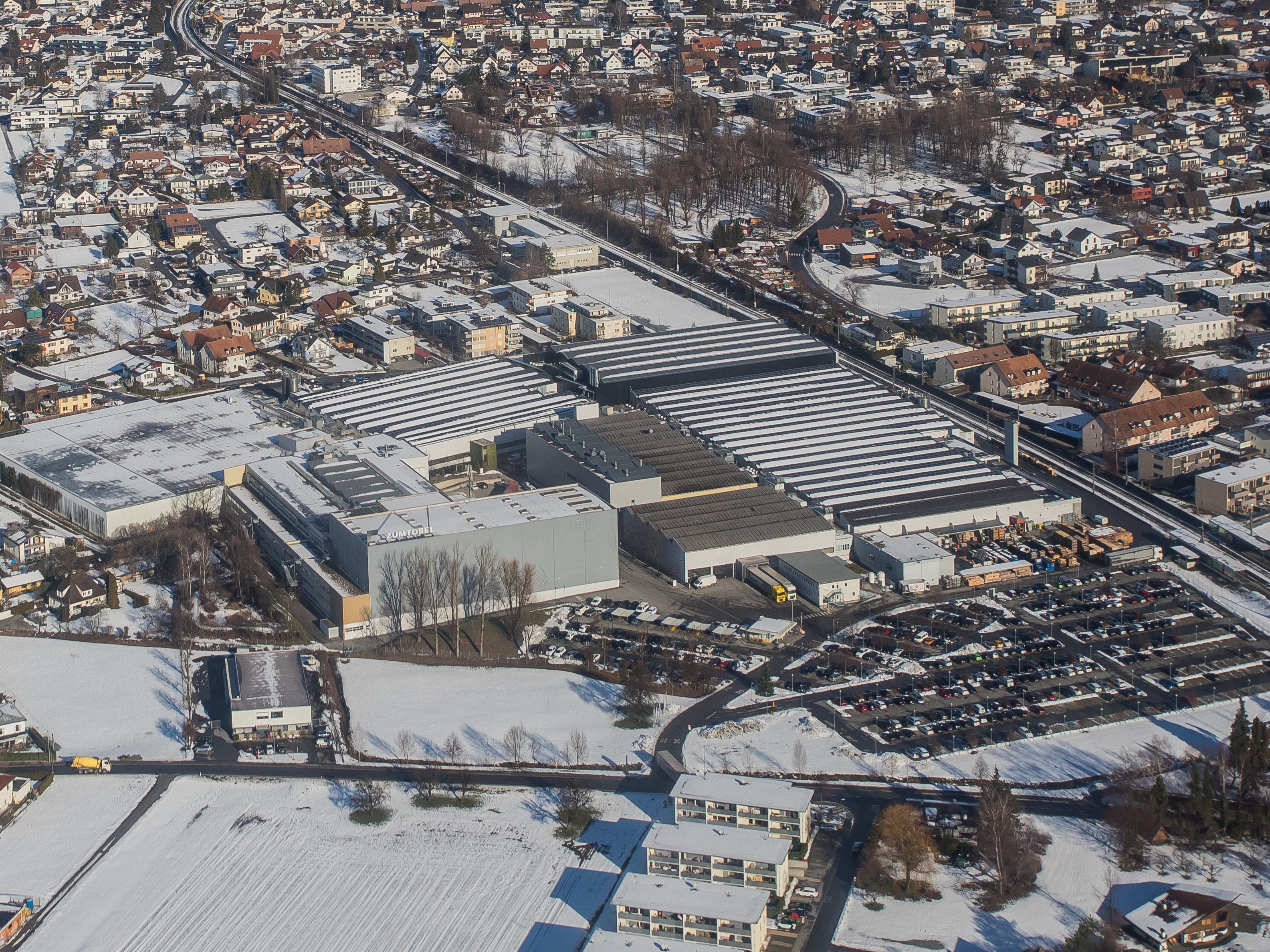 Das Zumtobel-Areal in Dornbirn. Das Zumtobel-Areal in Dornbirn.