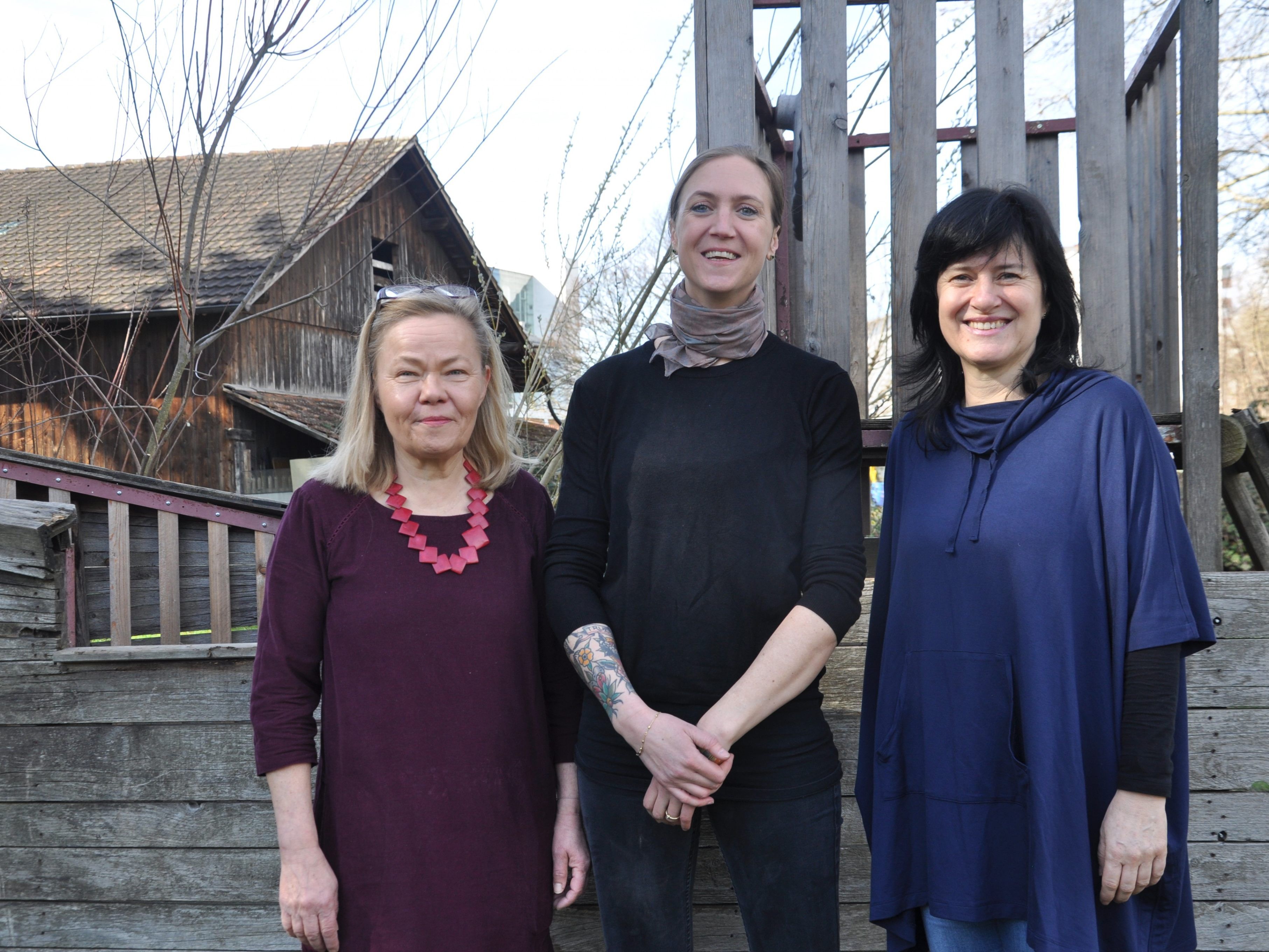 (v.l.) Leiterinnen Tuija Längle (Kinder), Julia Troll (Obfrau) und Ursula Sageder (Kleinkinder) (v.l.) Leiterinnen Tuija Längle (Kinder), Julia Troll (Obfrau) und Ursula Sageder (Kleinkinder)
