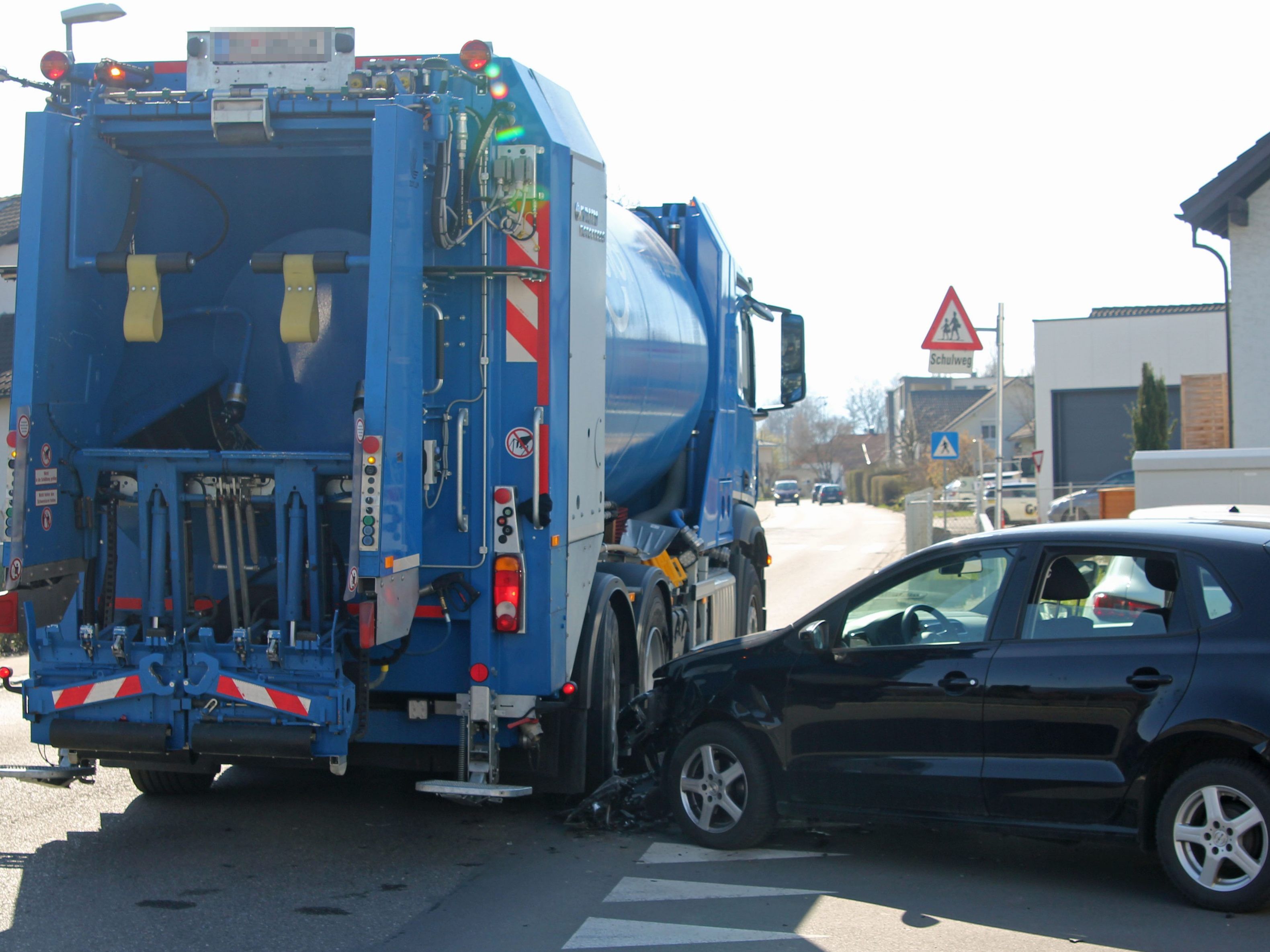 Bei der Kollision wurde niemand verletzt.