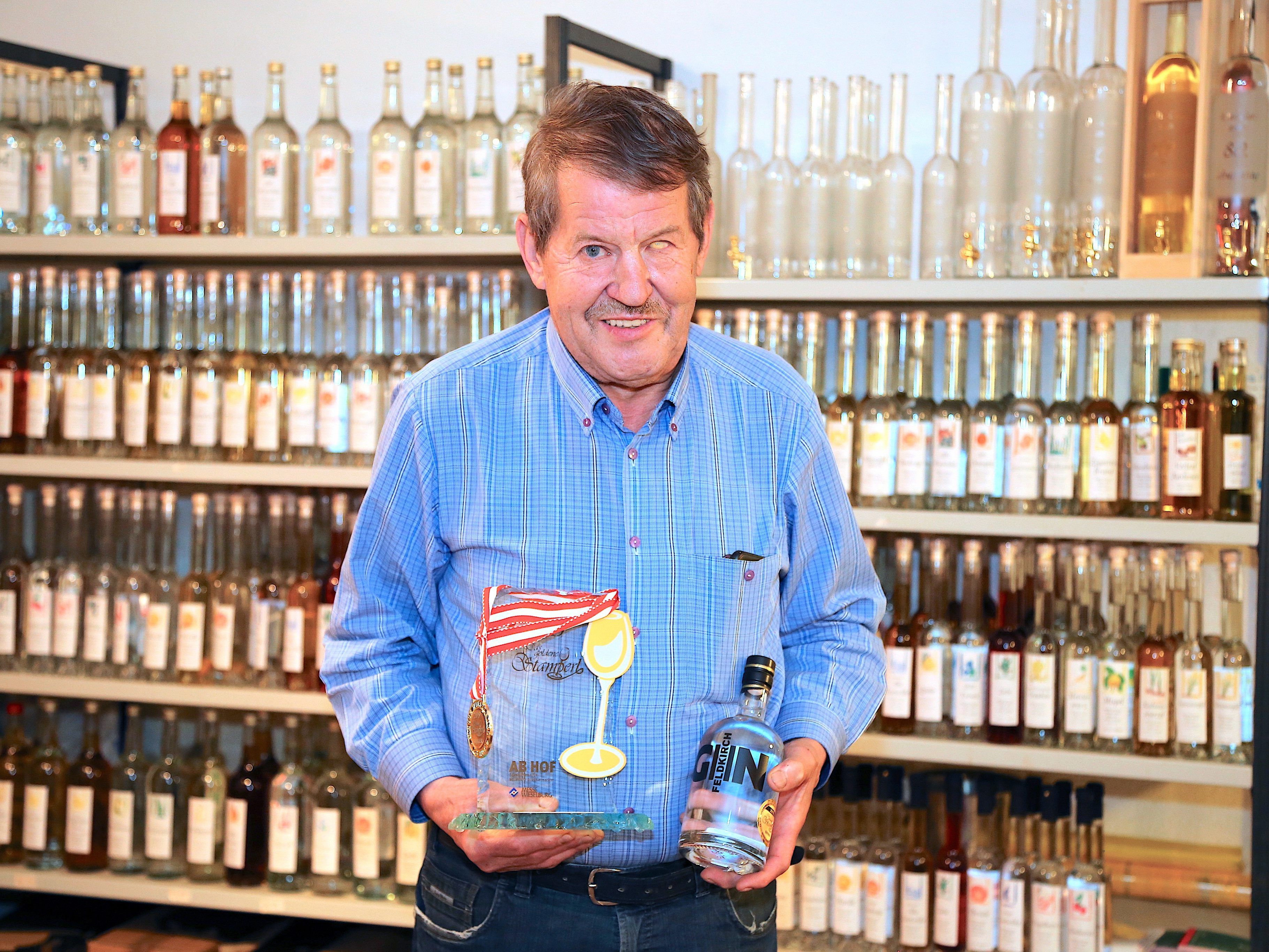 Der beste Gin aus Österreich stellt Herbert Müller aus Gisingen her. Der beste Gin aus Österreich stellt Herbert Müller aus Gisingen her.