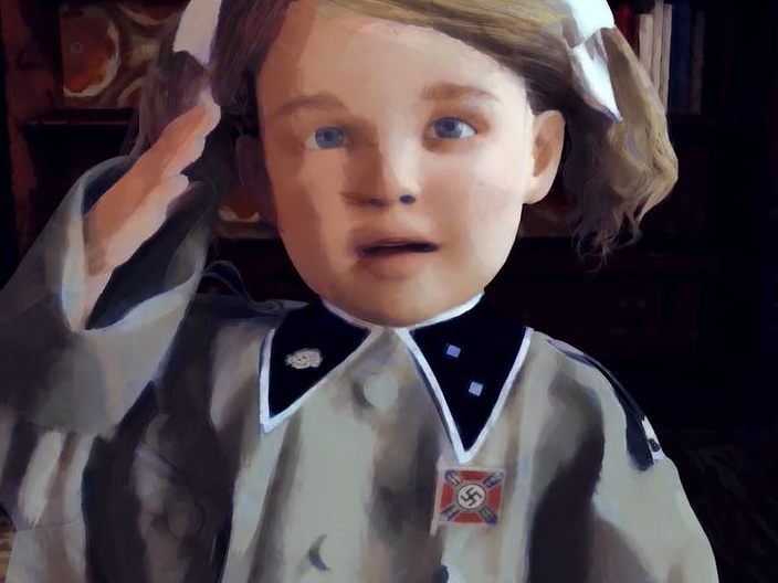 Die kleine Elsa wird in eine Nazi-Familie hineingeboren. Die kleine Elsa wird in eine Nazi-Familie hineingeboren.