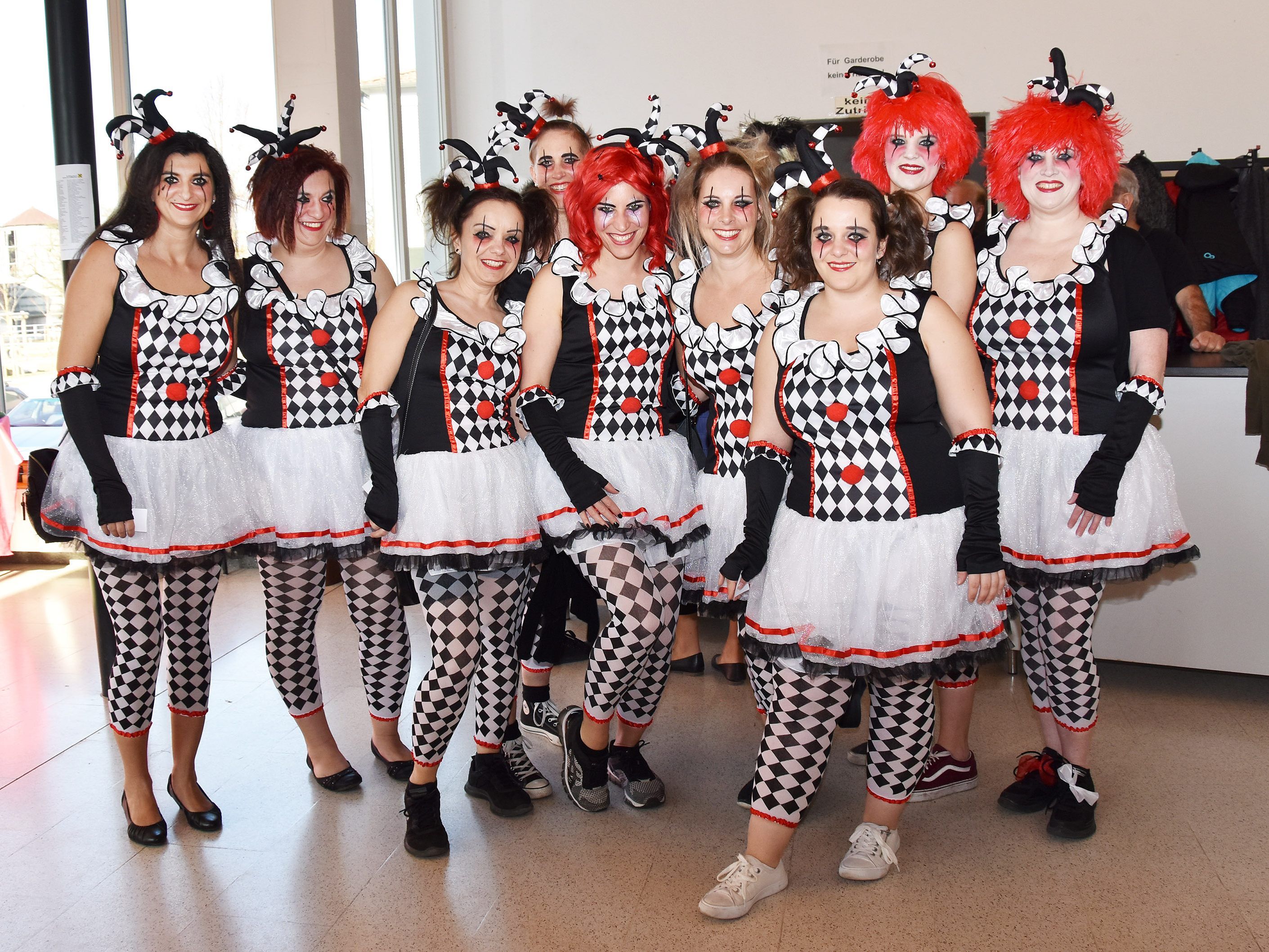 Harlekingruppe beim Kirchenchor-Frauenkränzle Gaißau