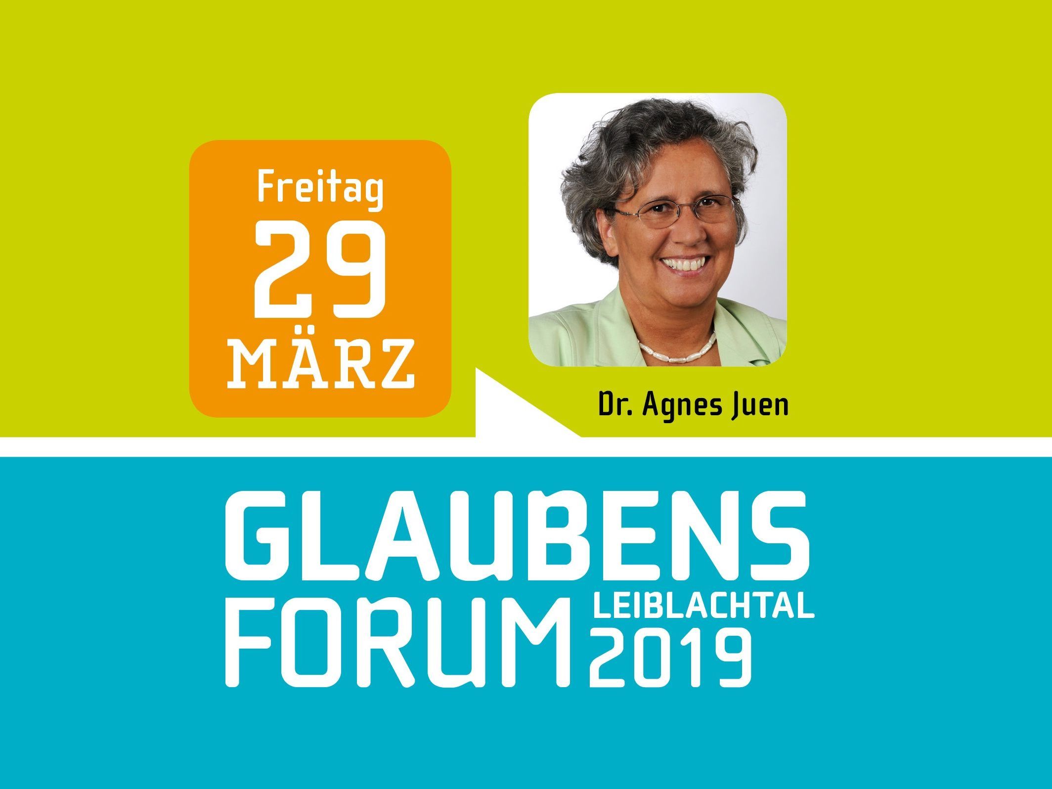 BU: Dr. Agnes Juen aus Feldkirch ist am Freitag, 29. März, um 19.30 Uhr die nächste Referenten beim Glaubensforum „Glauben heißt Leben“ im Lochauer Pfarrheim.