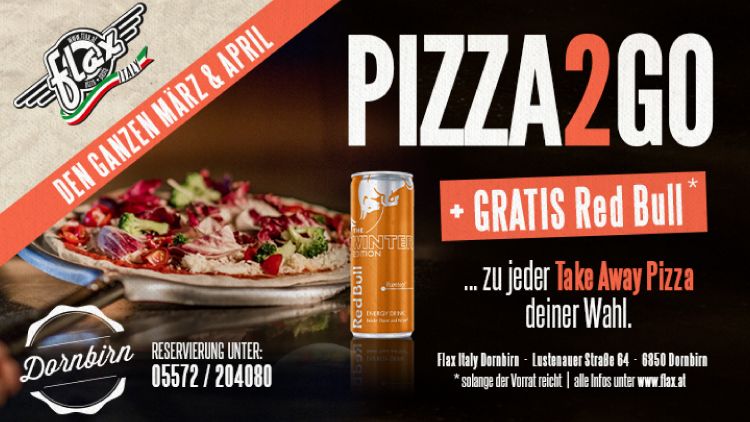 PIZZA 2 GO direkt in Dornbirn (element Gebäude) – Pizza zum Mitnehmen – Foto: kreativquadrat.at
