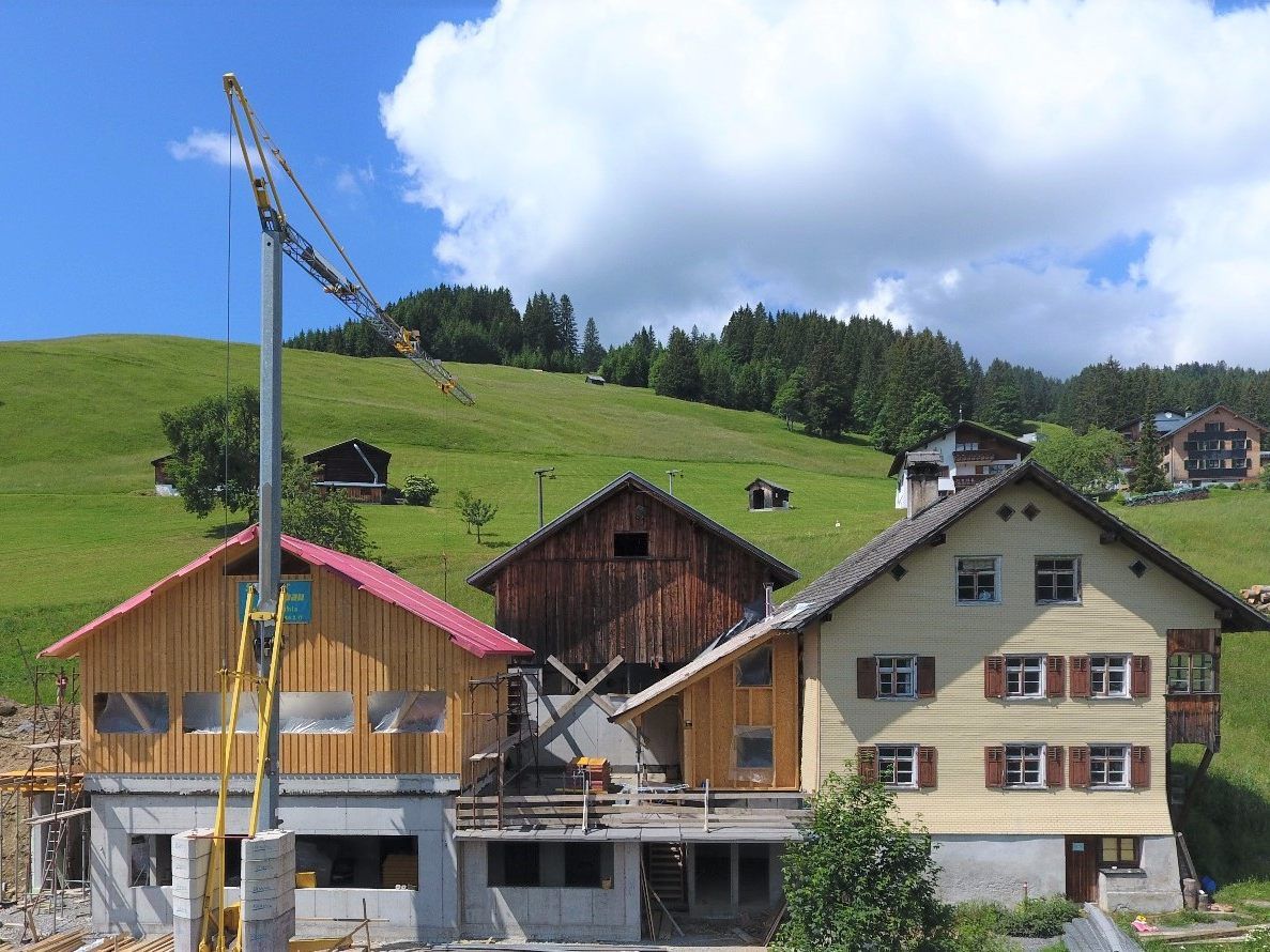 In Laterns entsteht auf 1.180 Meter Höhe eine Sennerei. In Laterns entsteht auf 1.180 Meter Höhe eine Sennerei.