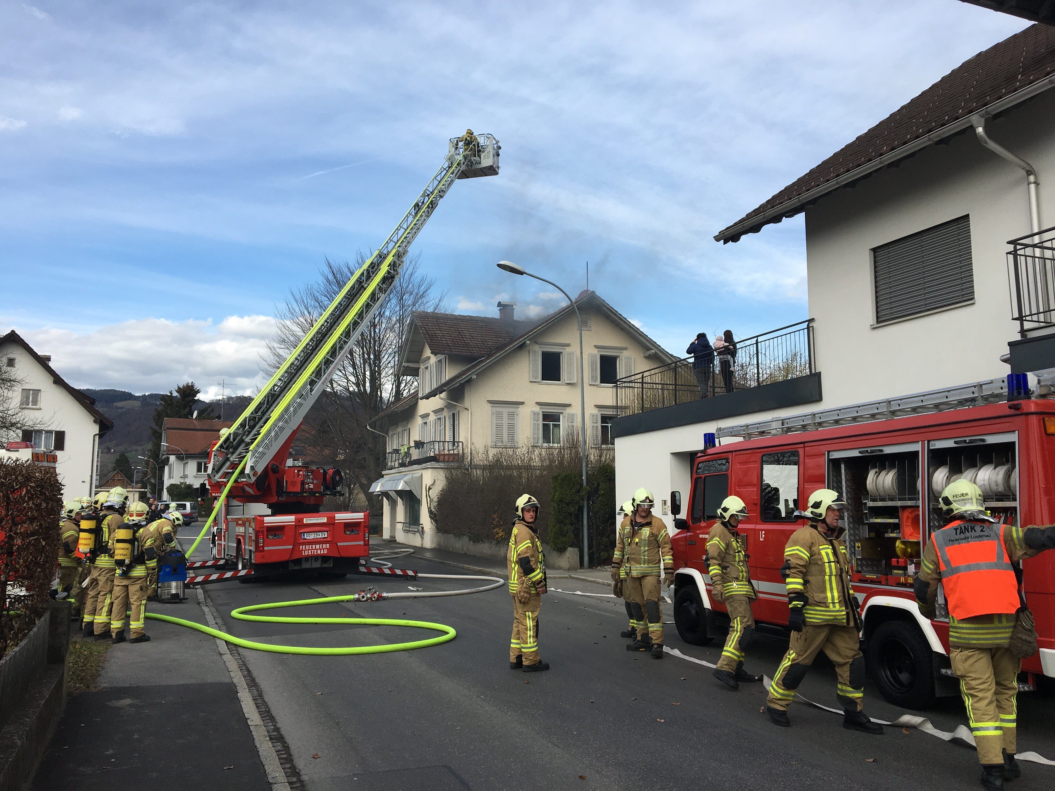 In Lustenau kam es am Montagvormittag zu einem Brand.