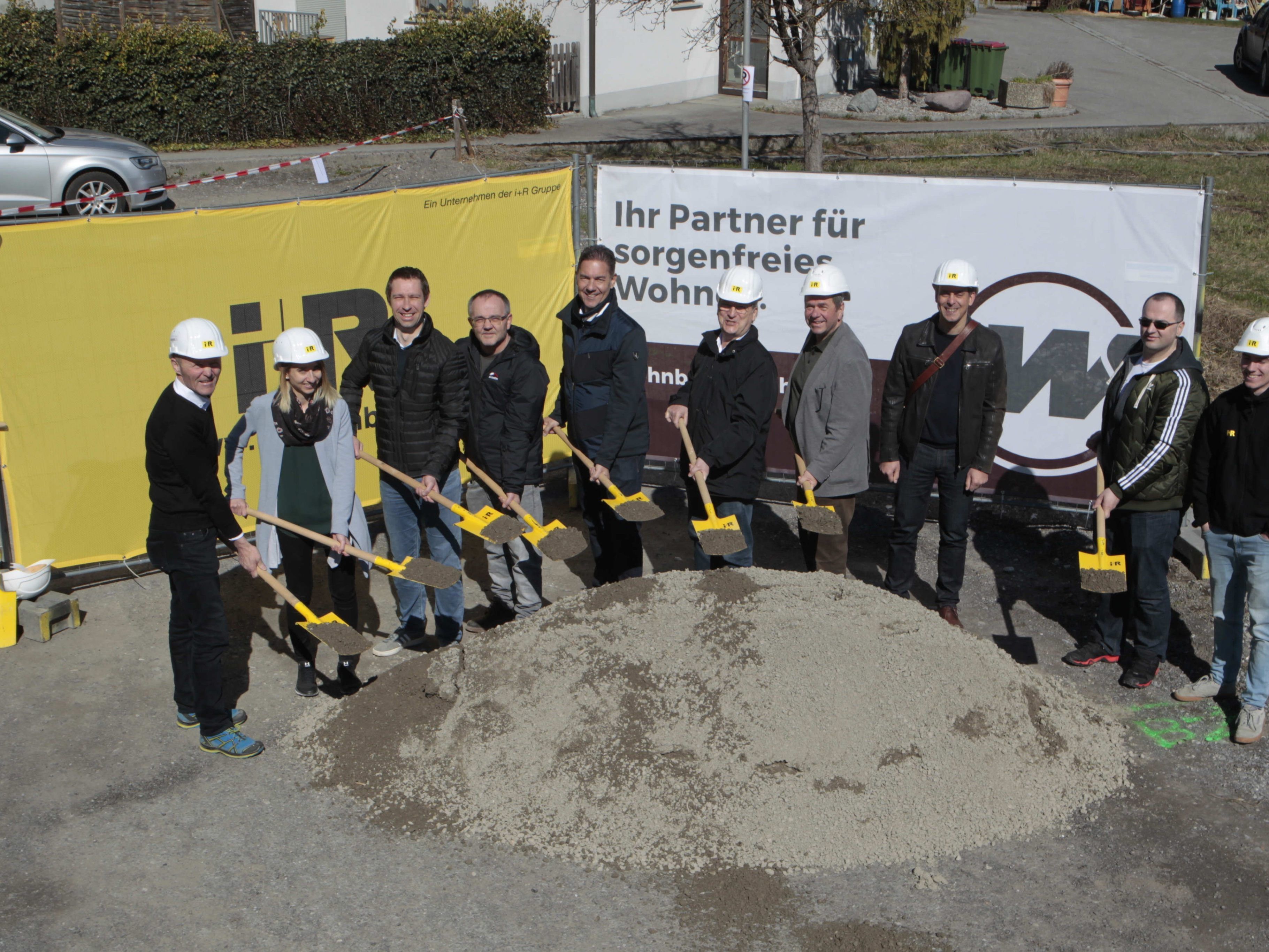 i+R Wohnbau und Wohnbauselbsthilfe: Spatenstich Wohnanlage Frastanz i+R Wohnbau und Wohnbauselbsthilfe: Spatenstich Wohnanlage Frastanz