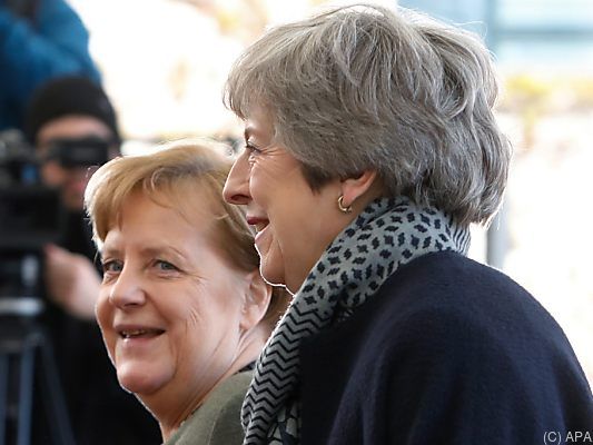 Angela Merkel empfing Theresa May in Berlin