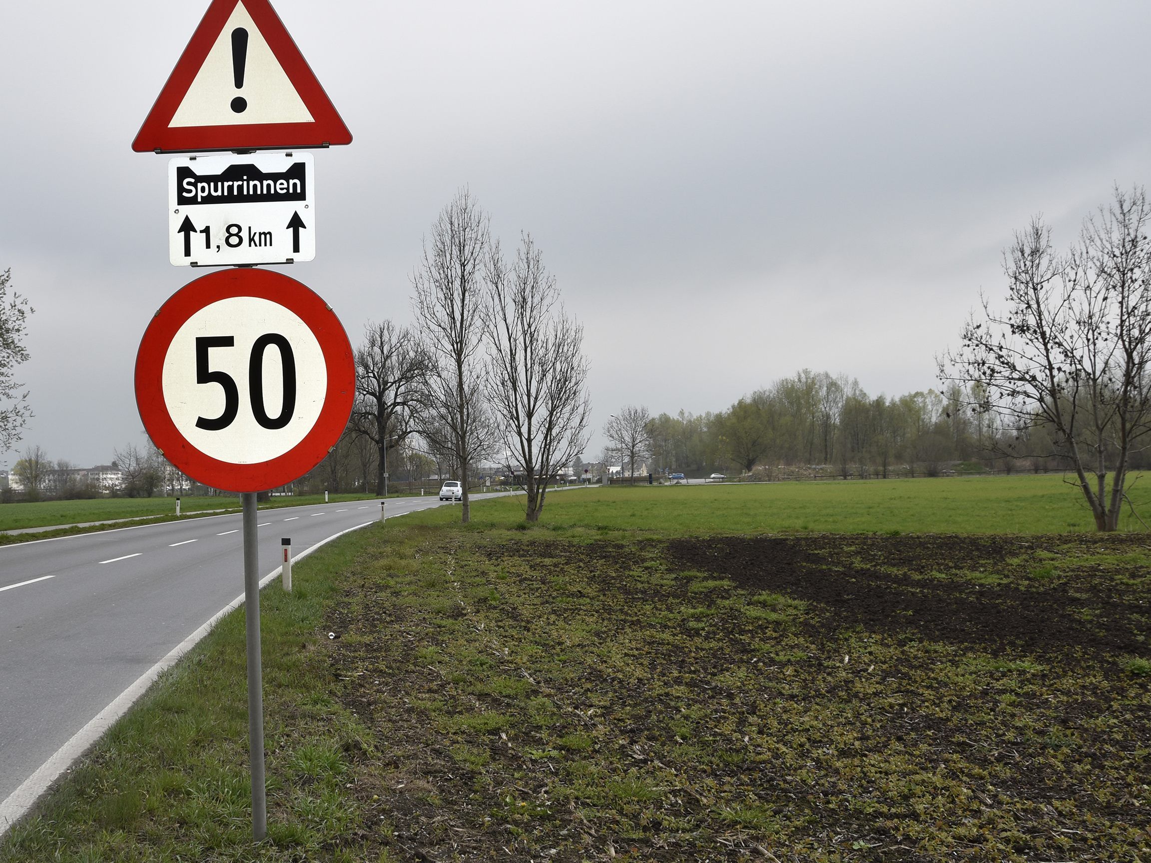 Sicherheit geht vor: 50 km/h Limit im Bereich Paspels-Seen.