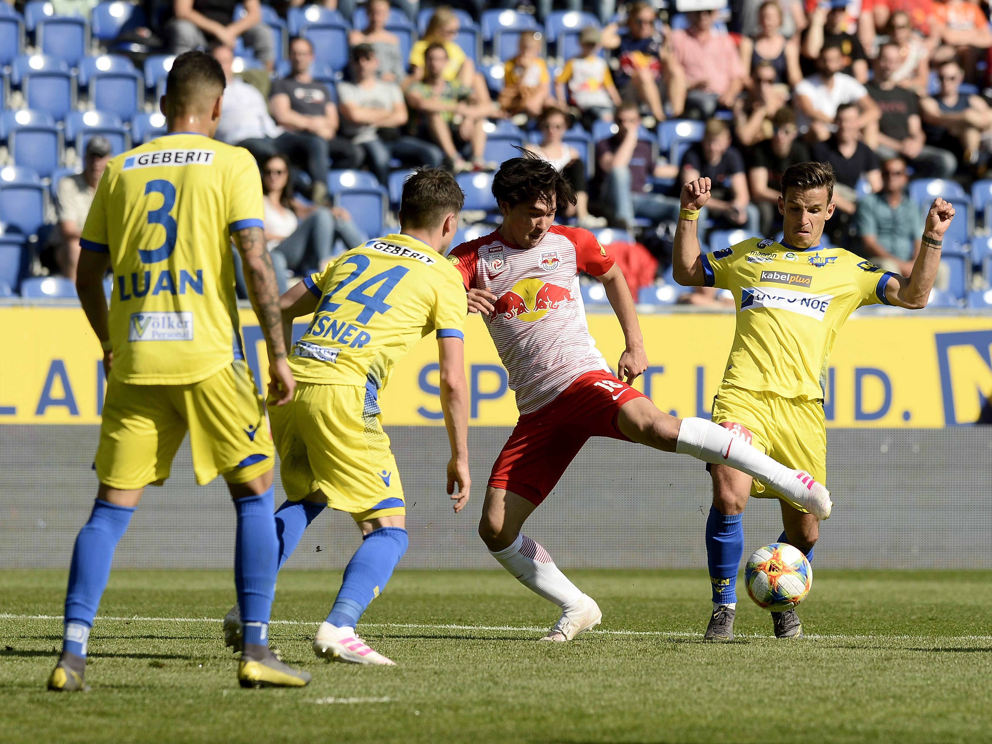 Das Bungesliga-Spiel SKN St.Pölten gegen RB Salzburg endete mit einem 1:1.