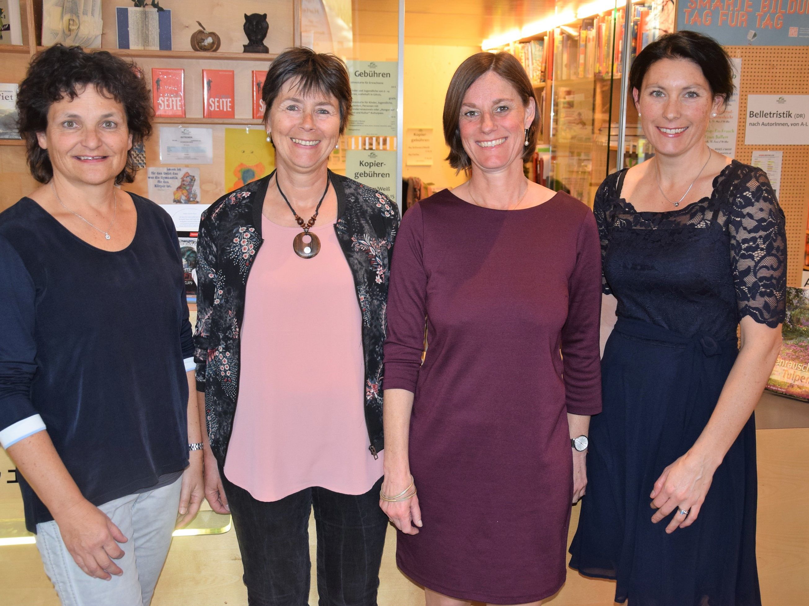 v.l. Das Team der Gemeindebibliothek Götzis: Erika Loacker-Schöch, Andrea Etlinger, Regina Heinzle und Michaela Hermann v.l. Das Team der Gemeindebibliothek Götzis: Erika Loacker-Schöch, Andrea Etlinger, Regina Heinzle und Michaela Hermann