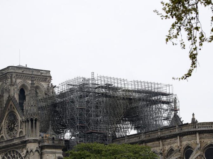Die Kathedrale nach dem Feuer