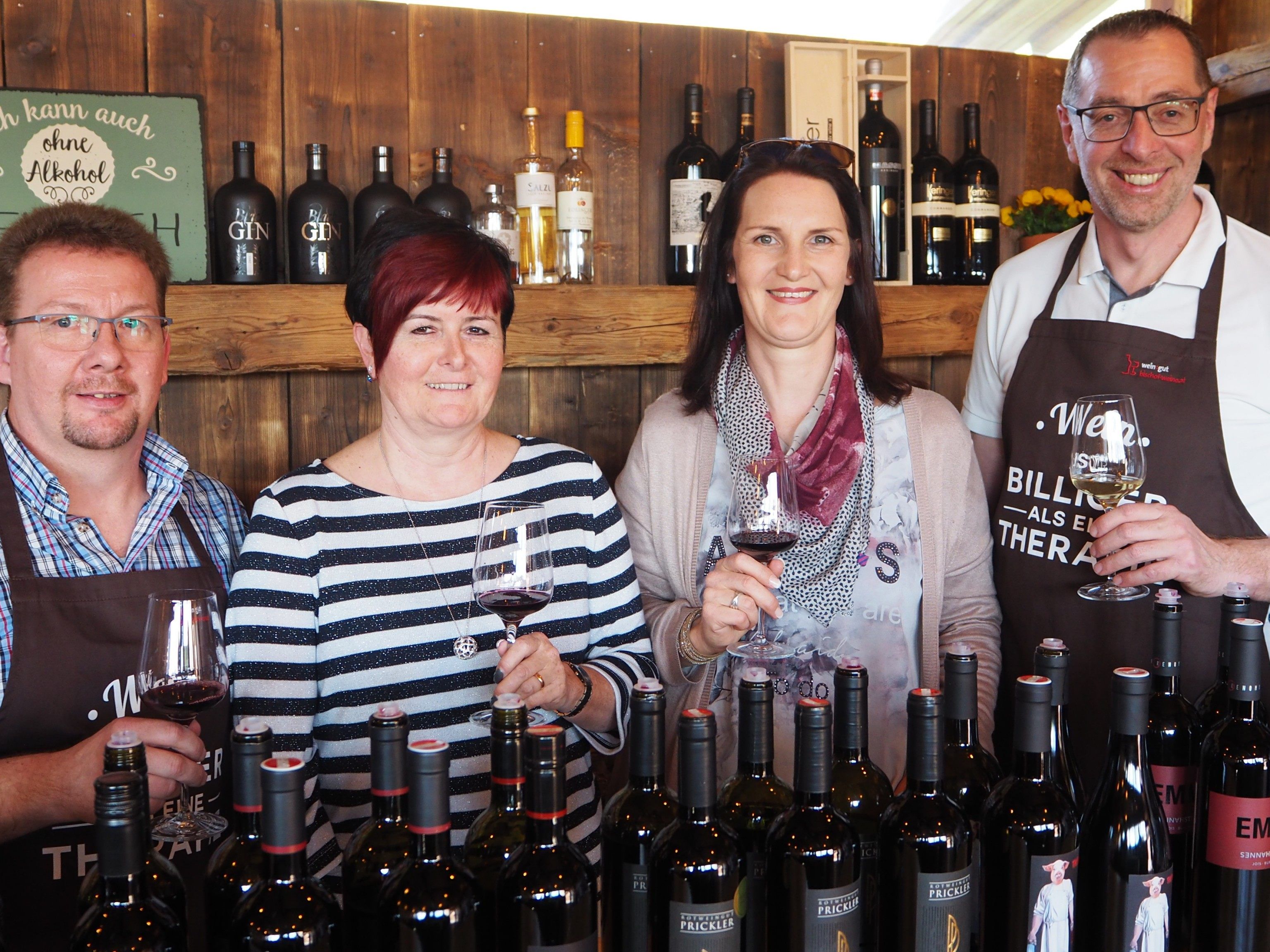 Das Team der Vinothek Bischof