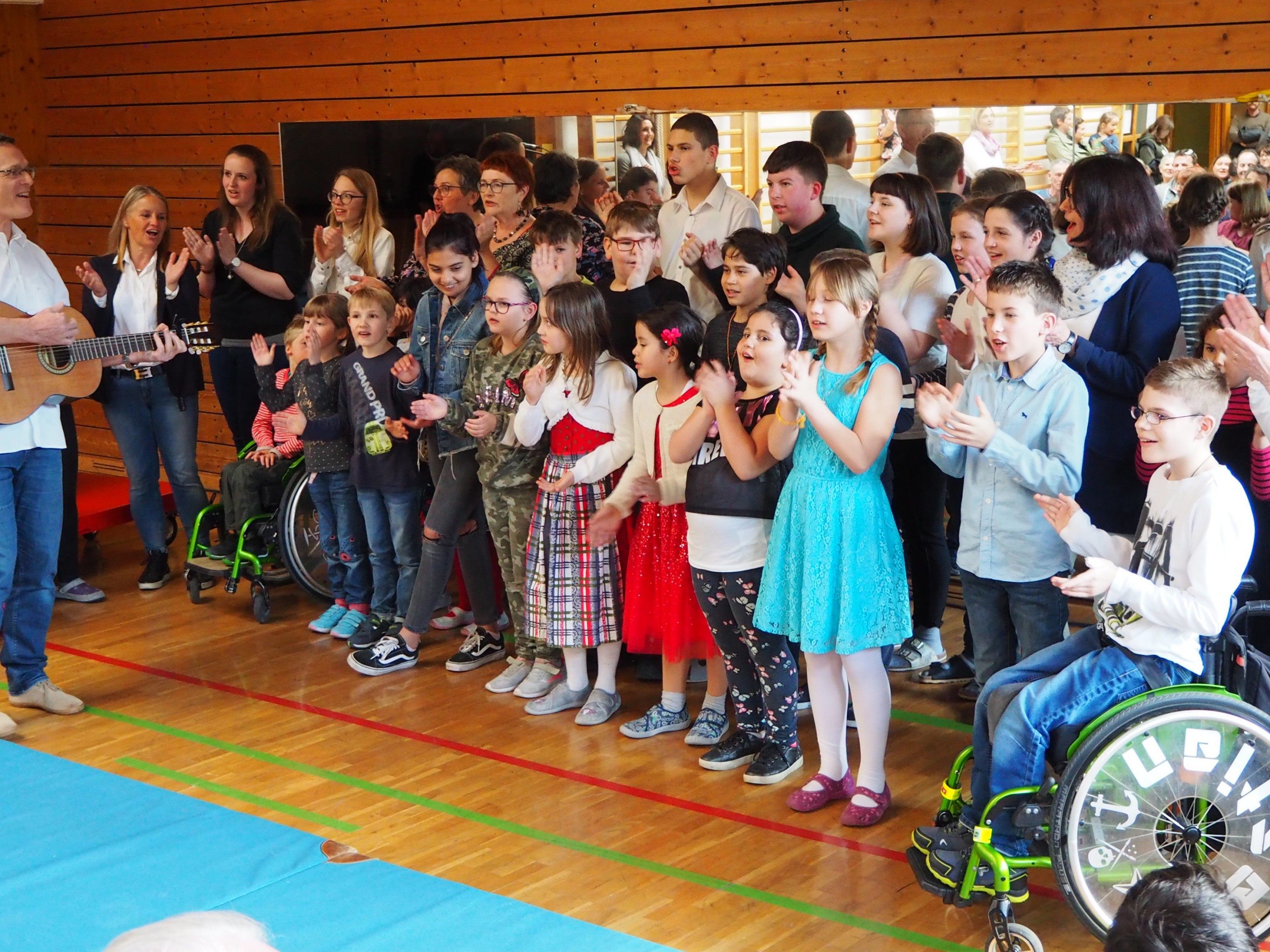 Der Schulchor des SPZ Rankweil