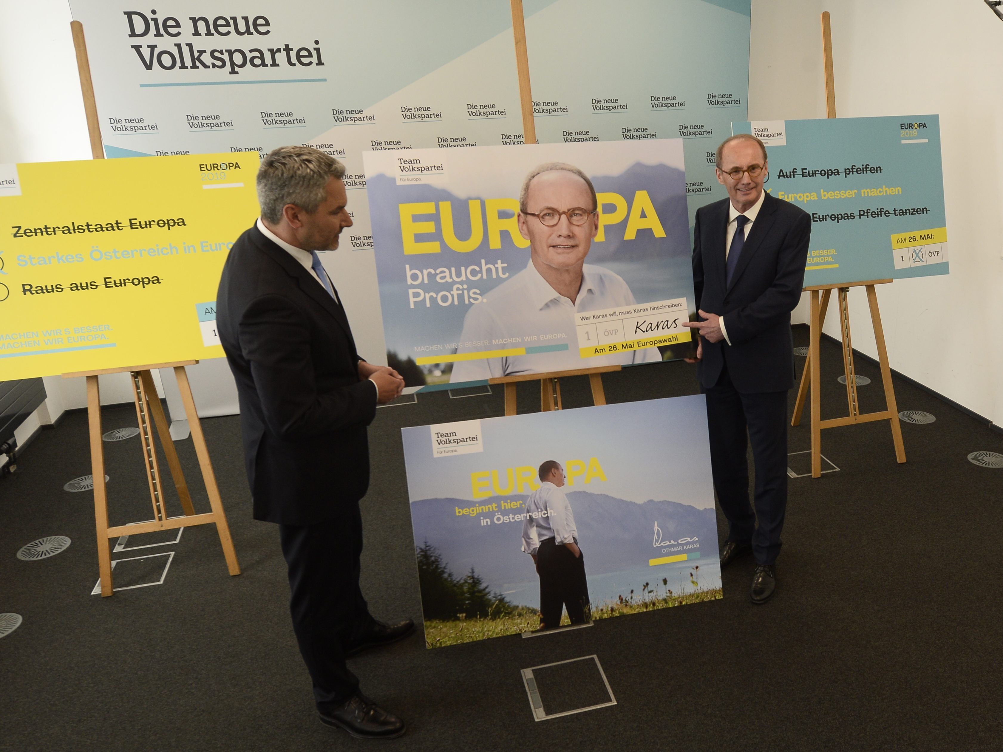 Am Donnerstag wurde die Wahlkampagne präsentiert. Am Donnerstag wurde die Wahlkampagne präsentiert.