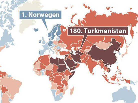 Österreich rutschte im Ranking der Pressefreiheit von Platz 11 auf Platz 16 ab. Österreich rutschte im Ranking der Pressefreiheit von Platz 11 auf Platz 16 ab.