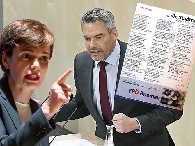 Nehammer sieht auch die SPÖ mit der FPÖ zusammenarbeiten Nehammer sieht auch die SPÖ mit der FPÖ zusammenarbeiten