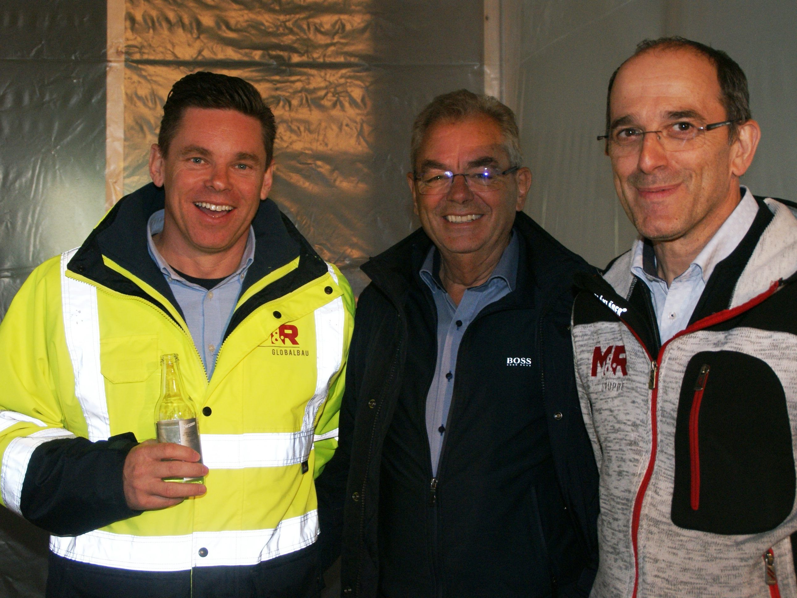 v.li. Johann und Arnold Moser, Norbert Schumi - Fa. M+R GU v.li. Johann und Arnold Moser, Norbert Schumi - Fa. M+R GU