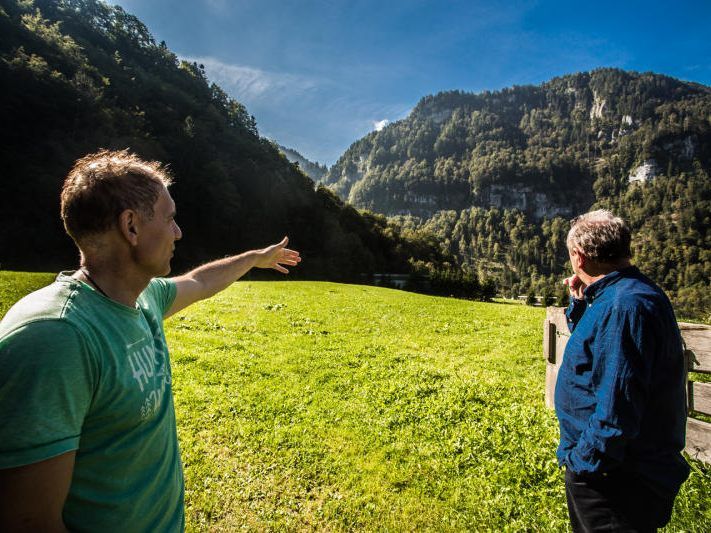 EC-Bregenzerwald-Obmann Guntram Schedler sieht die Wälderhalle bereits vor sich. Gebaut werden soll sie in der sogenannten Sporenegg-Kurve in Andelsbuch.