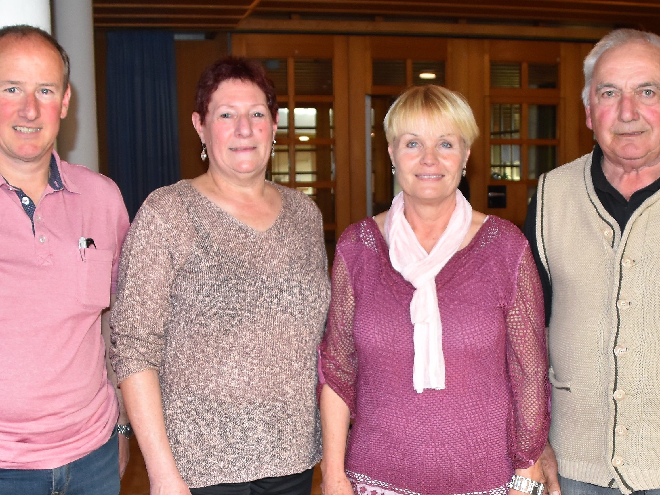 Christoph Mair, Sigrid Ellensohn, Marianne Mayer und Toni Schiefer