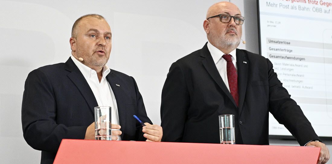 , Arnold Schiefer - Vorstand Finanzen, Andreas Matthä - ÖBB Vorstandsvorsitzender , Arnold Schiefer - Vorstand Finanzen, Andreas Matthä - ÖBB Vorstandsvorsitzender