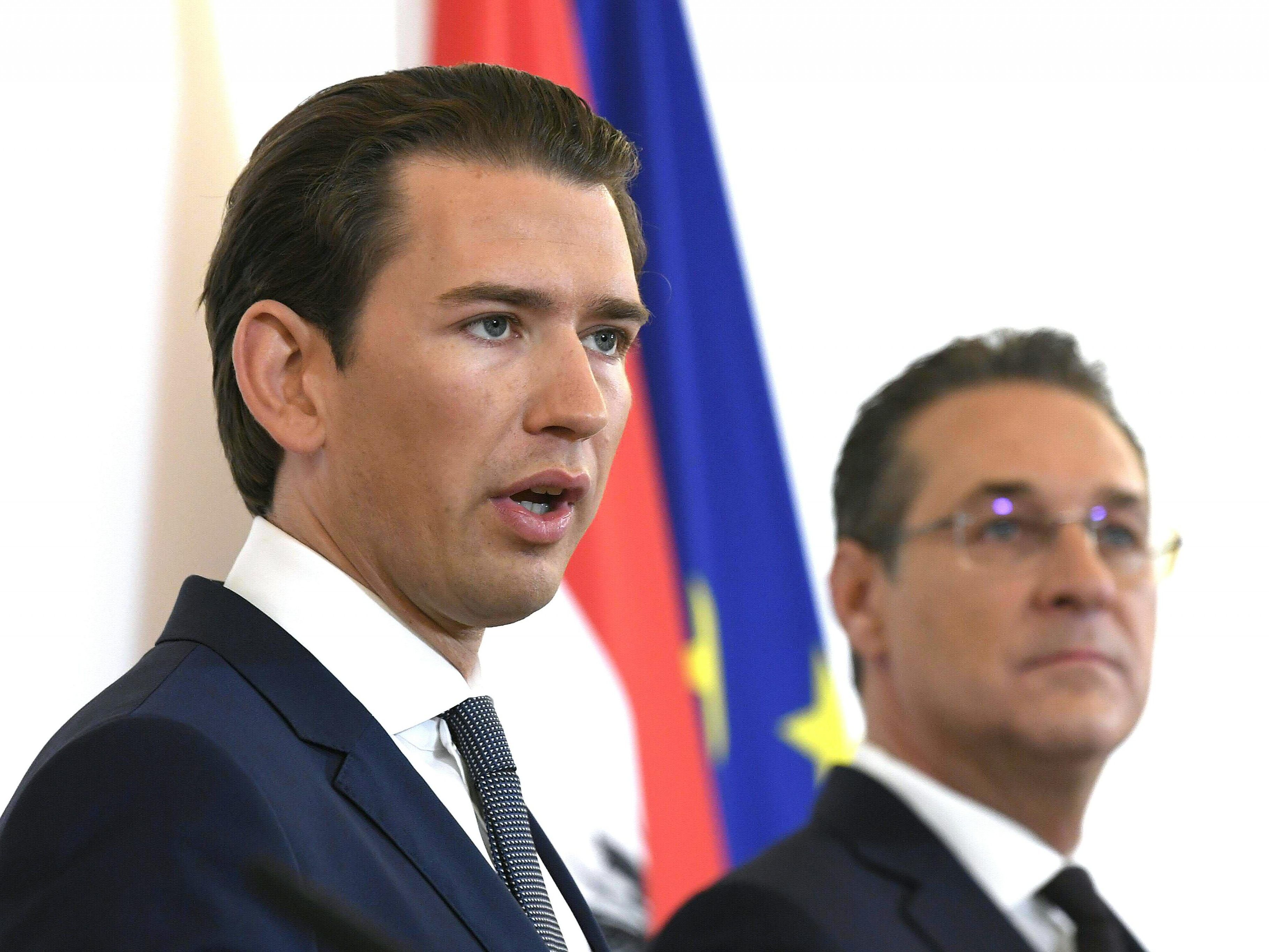 Bundeskanzler Kurz empfängt Strache nach der Veröffentlichung des Videos im Bundeskanzleramt.