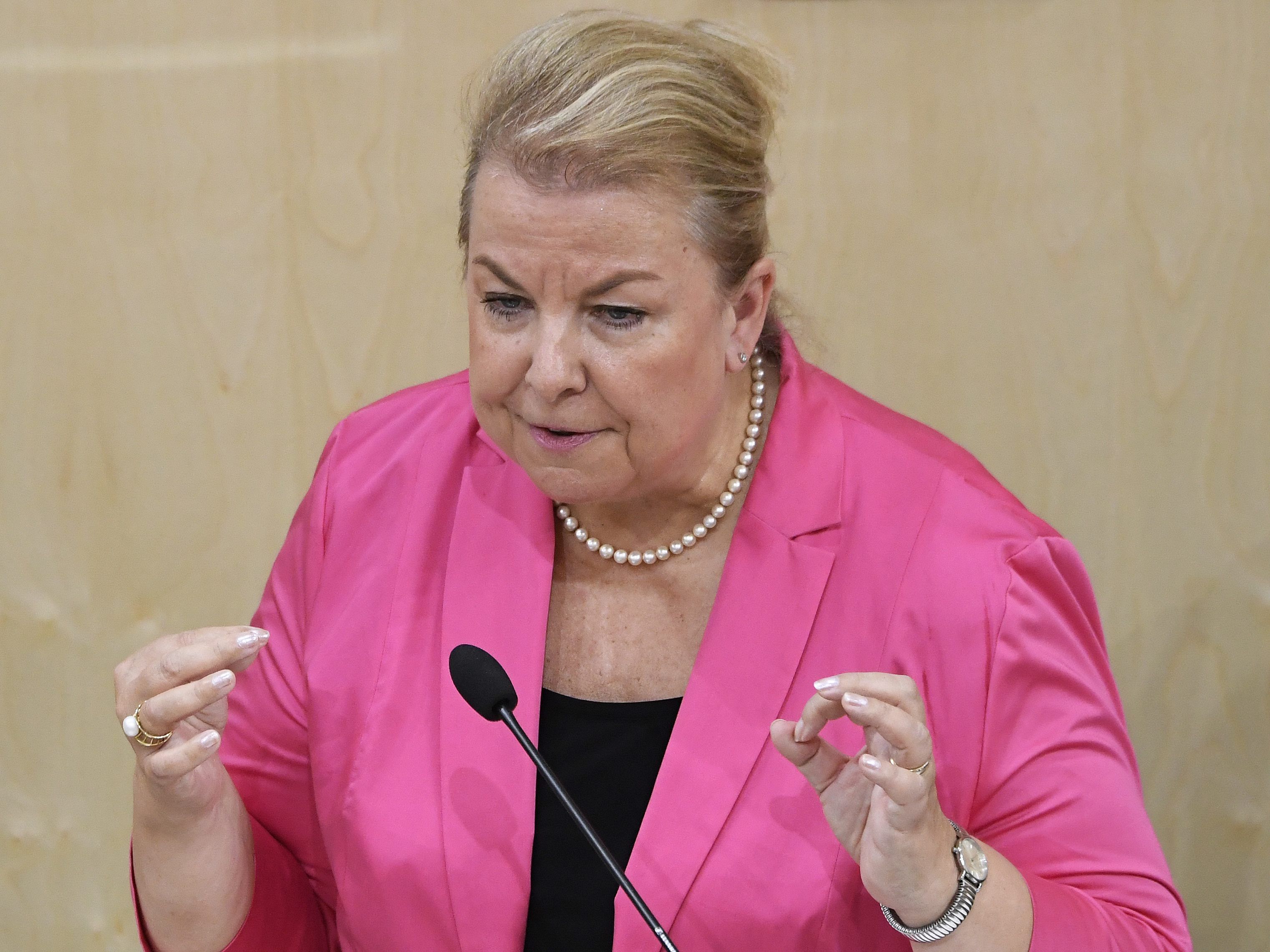 Sozialministerin Beate Hartinger-Klein (FPÖ) hatte ein Riesenressort zu betreuen Sozialministerin Beate Hartinger-Klein (FPÖ) hatte ein Riesenressort zu betreuen