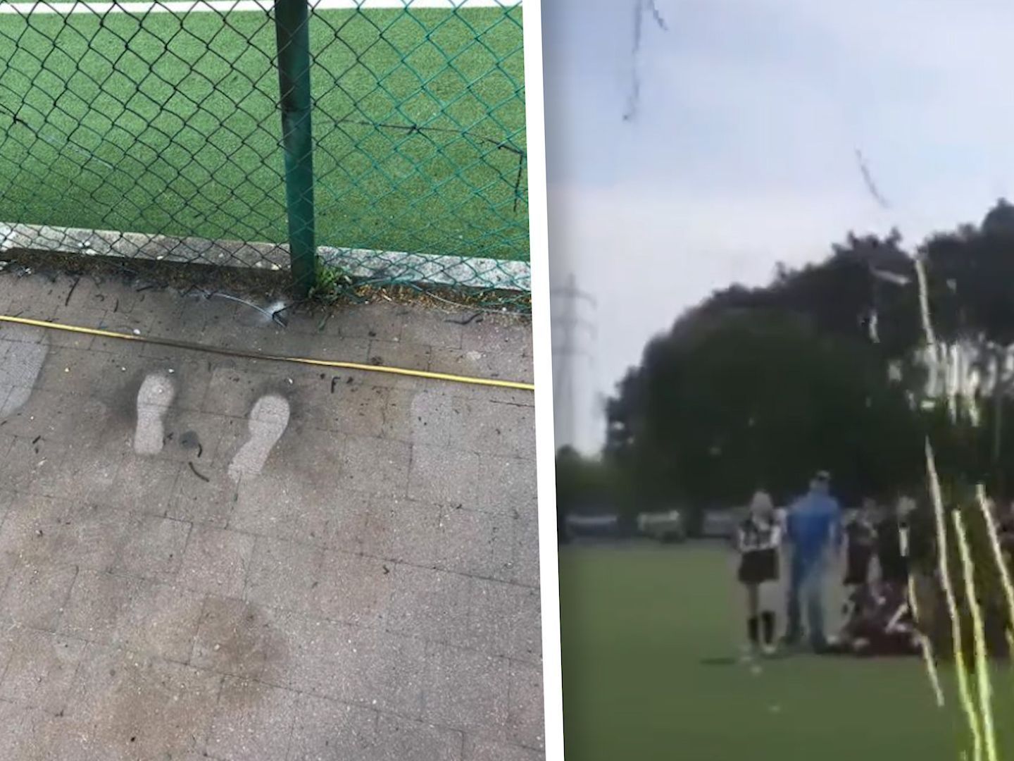 Plötzlich erschütterte ein Stromschlag das Feld.