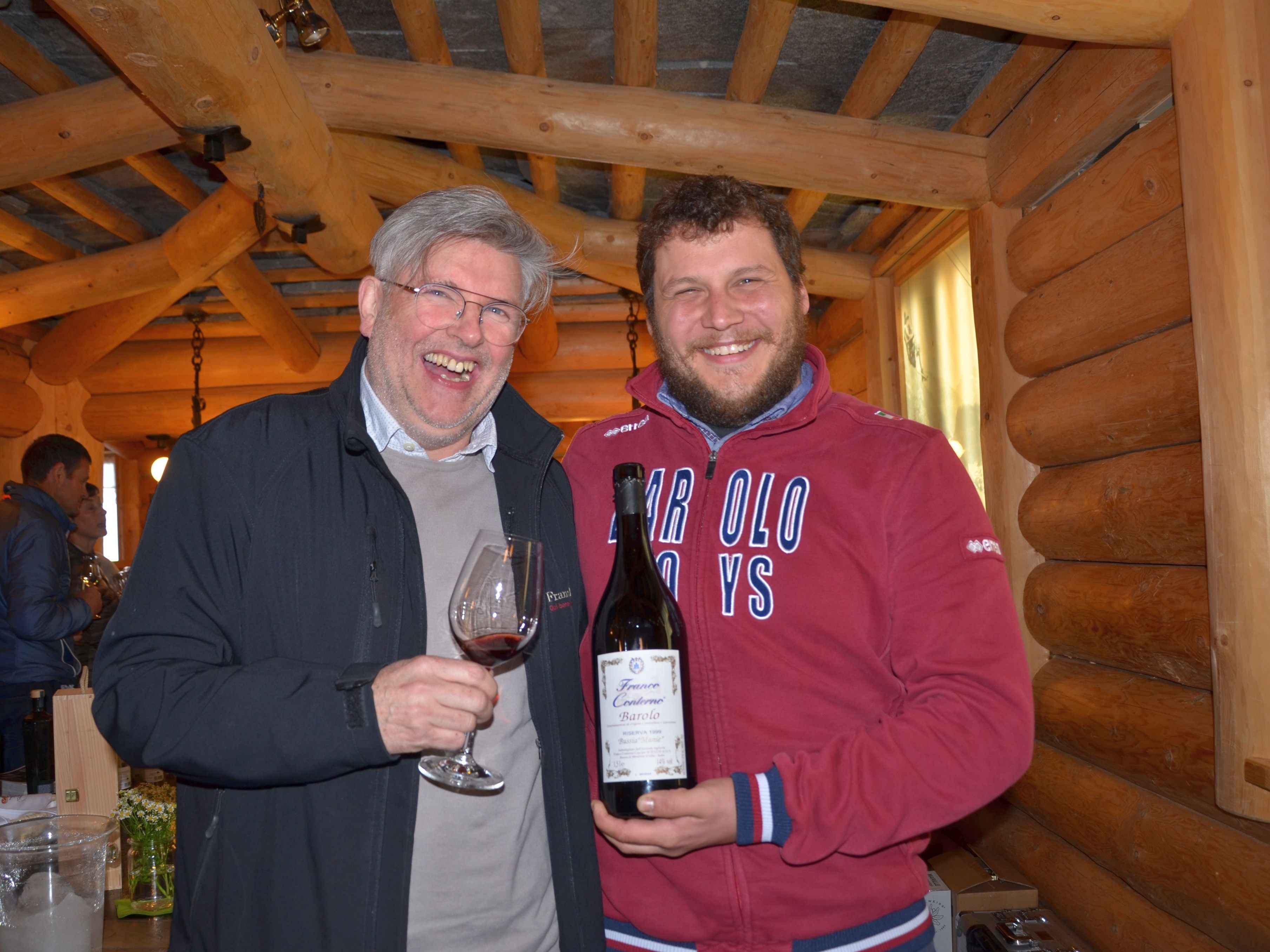 Organisator Martin Strolz mit Daniele Conterno/Piemont Organisator Martin Strolz mit Daniele Conterno/Piemont