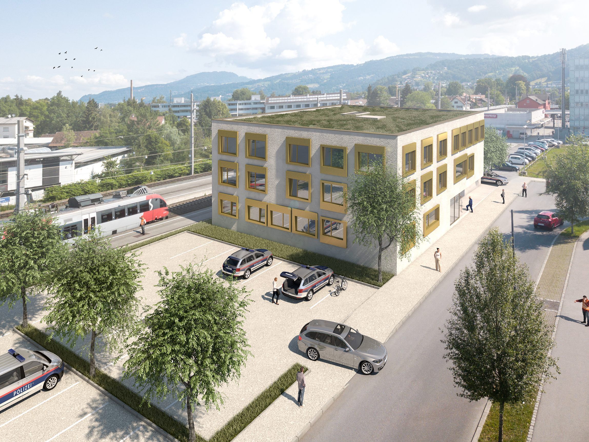 So wird das Gebäude nach Fertigstellung ausschauen So wird das Gebäude nach Fertigstellung ausschauen